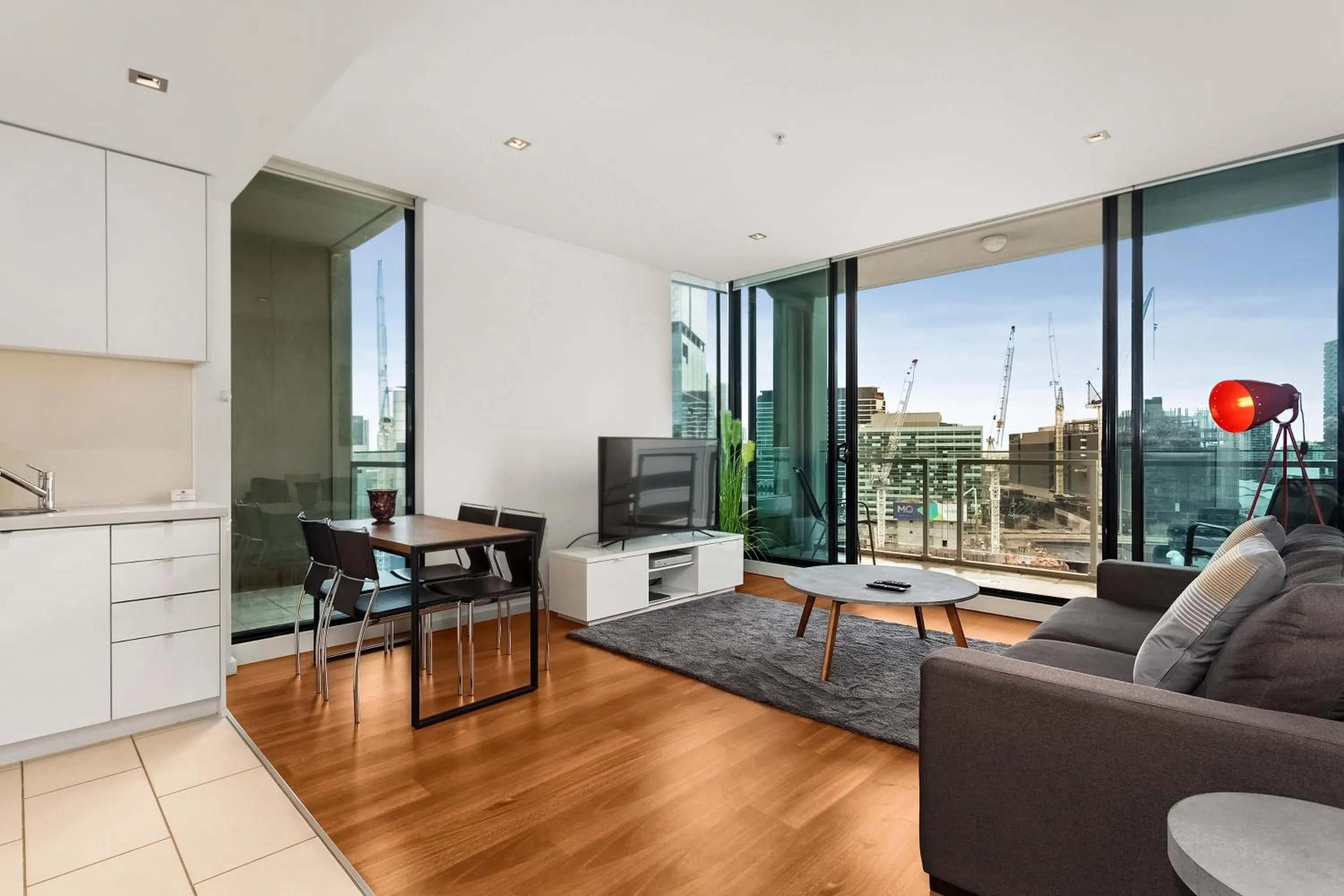 Balcony/Terrace in Waterfront Melbourne Apartments