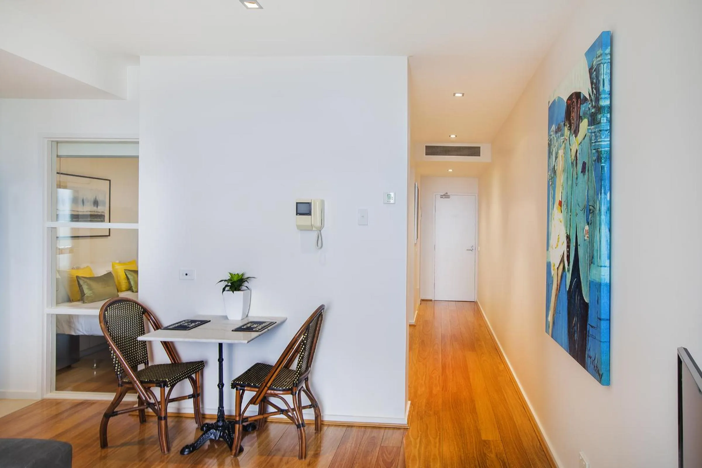 Dining area in Waterfront Melbourne Apartments