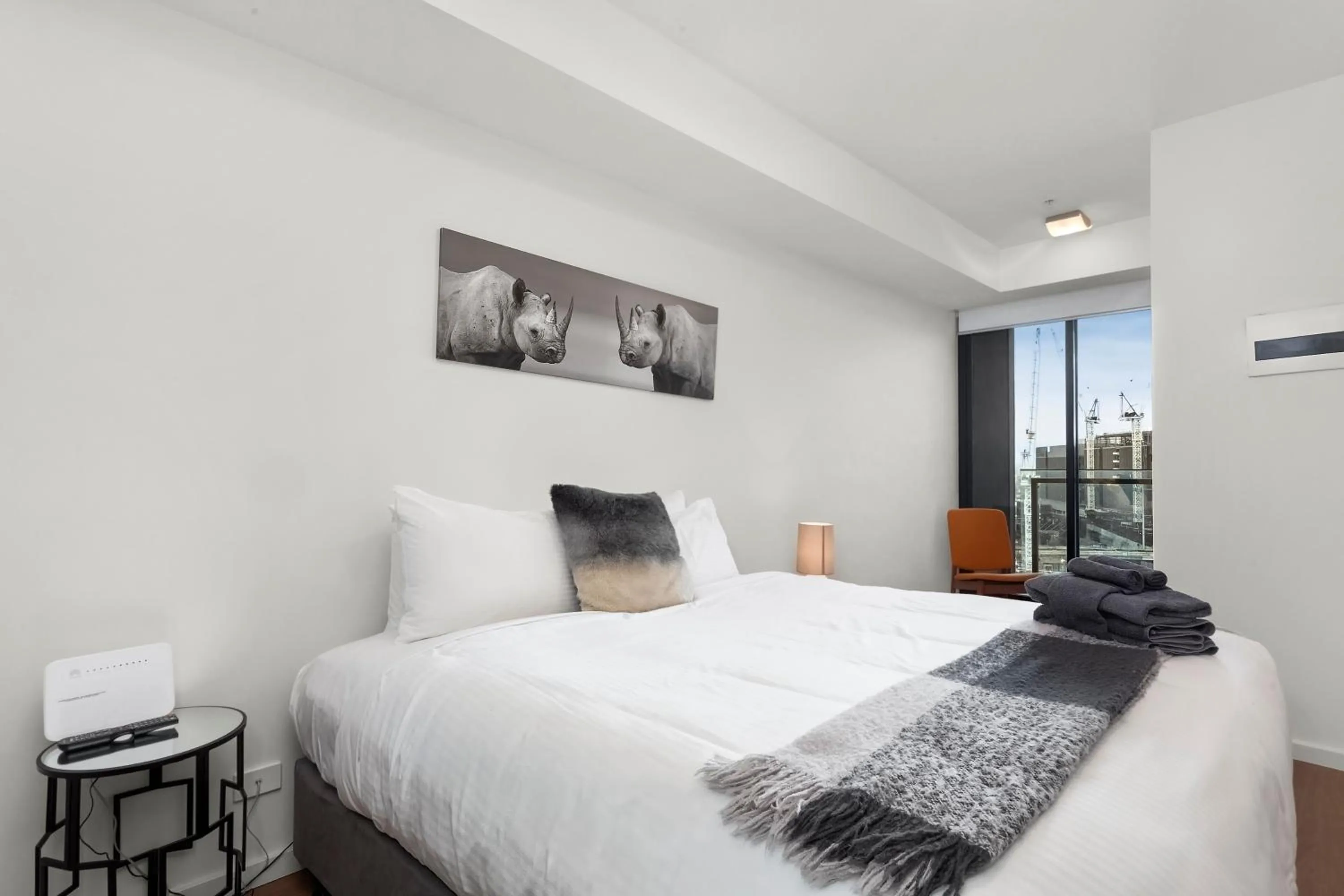 Bed in Waterfront Melbourne Apartments