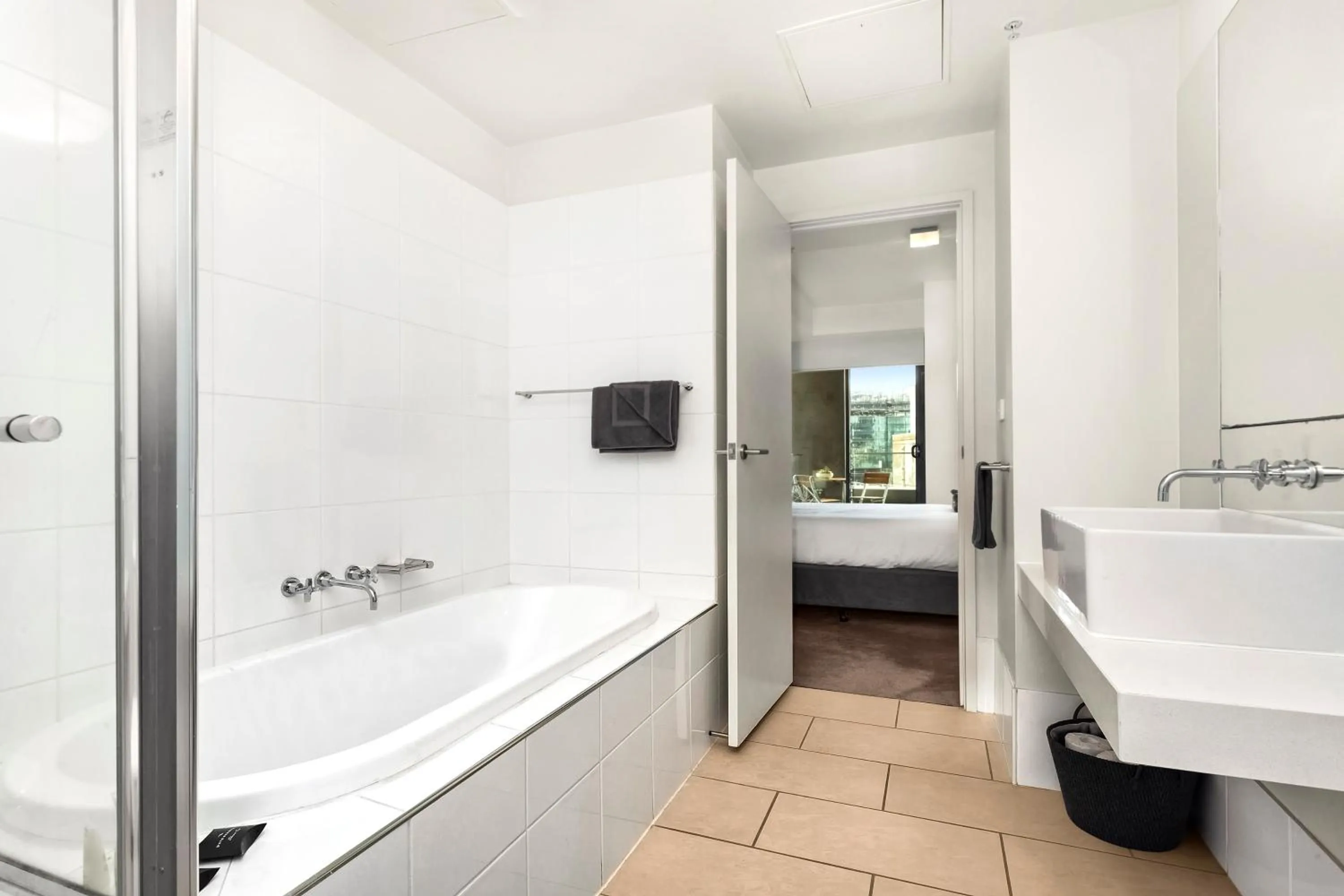 Bathroom in Waterfront Melbourne Apartments