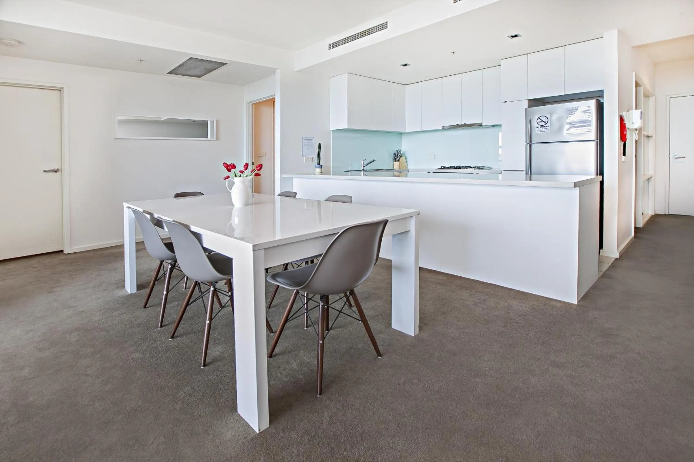 Kitchen or kitchenette in Waterfront Melbourne Apartments