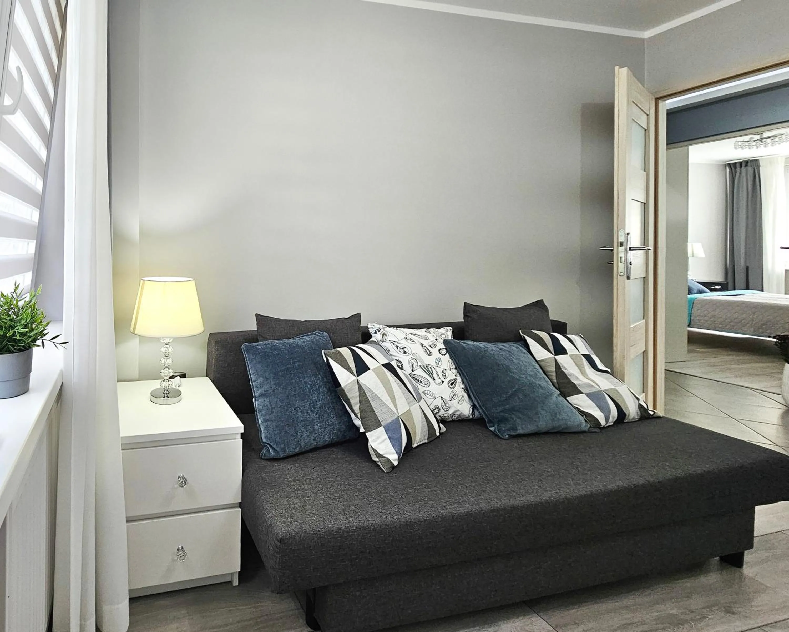 Bedroom, Bed in visit baltic - Paderewskiego
