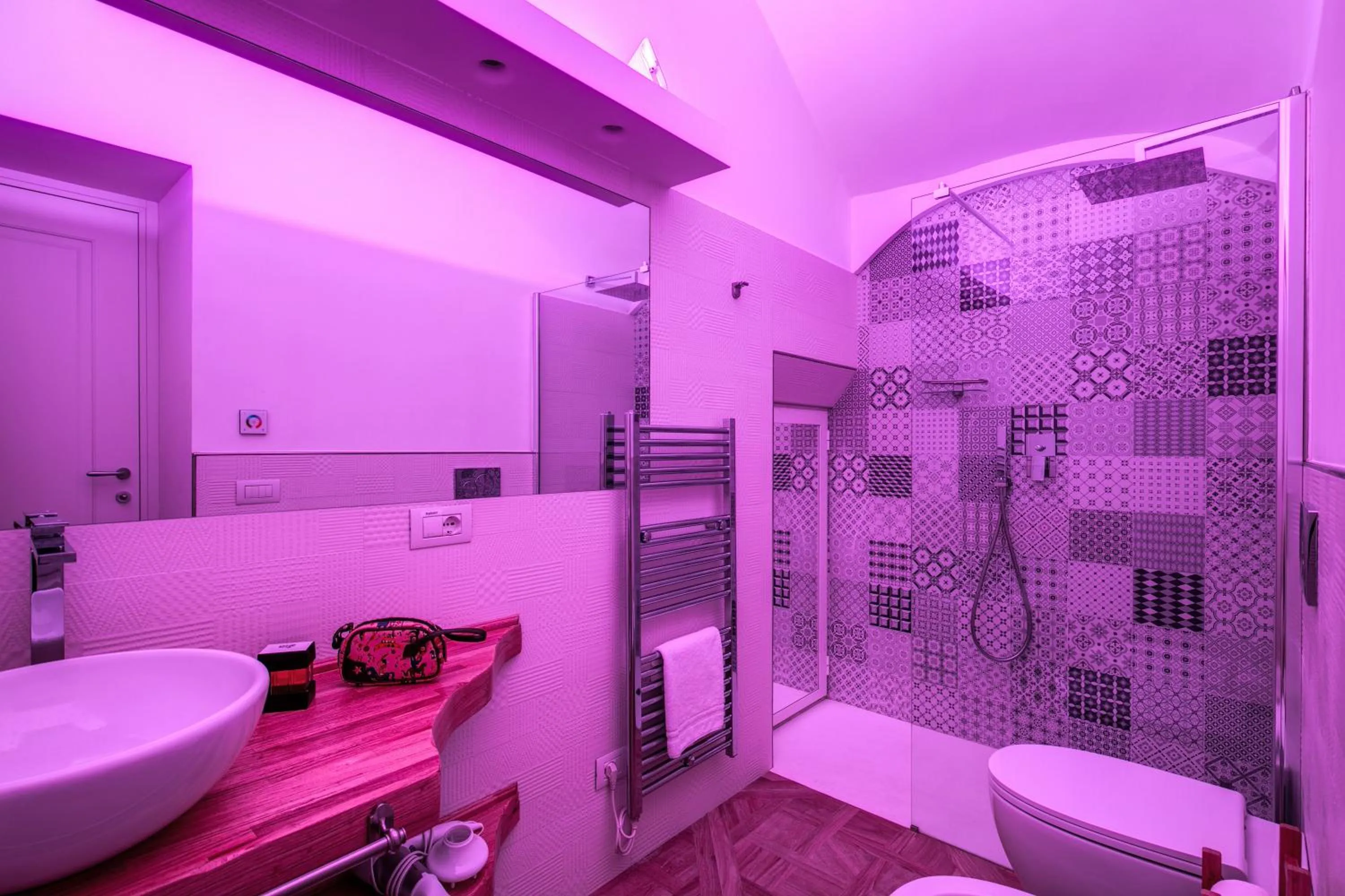 Shower in Sorrento Square Suites