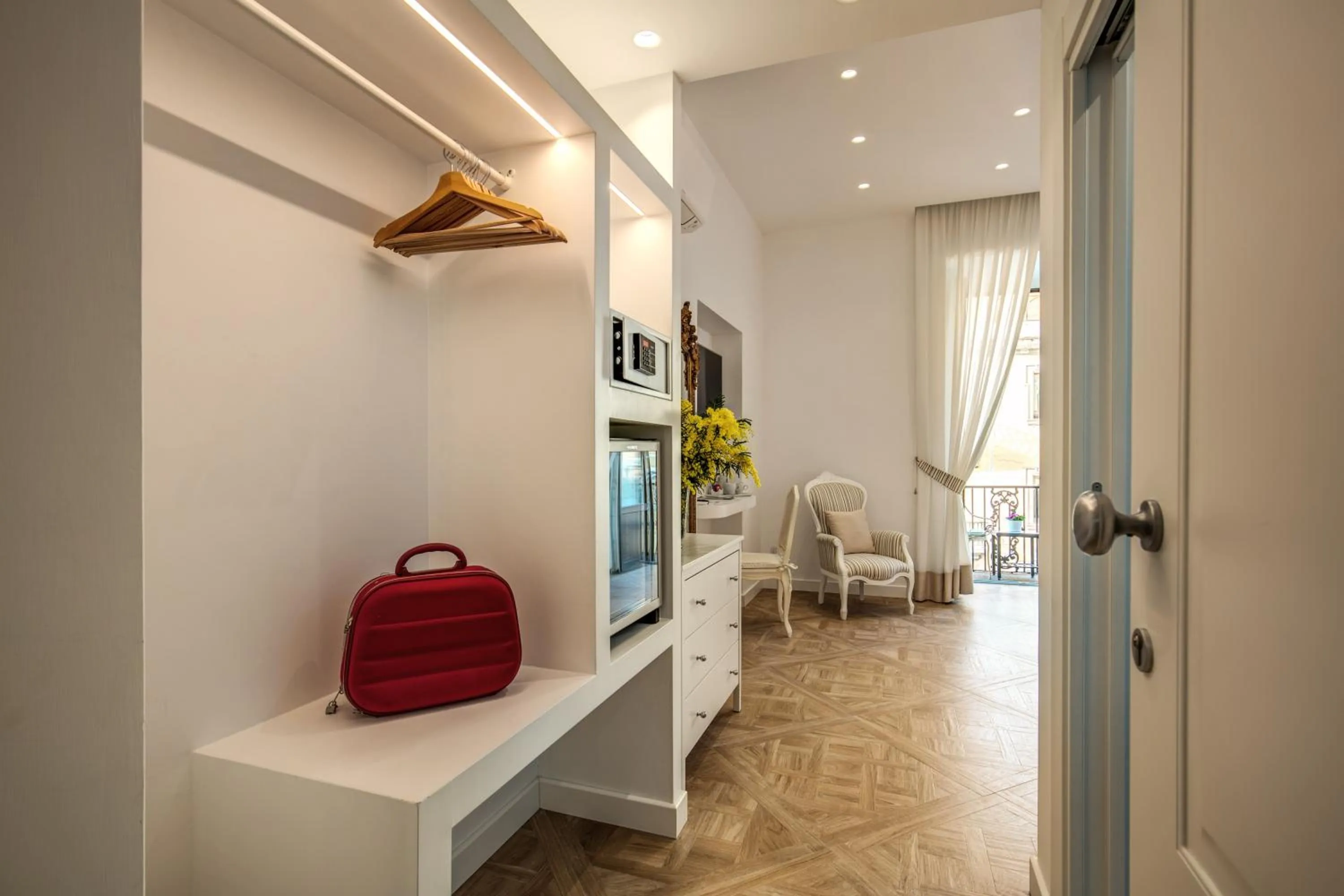 Bedroom in Sorrento Square Suites