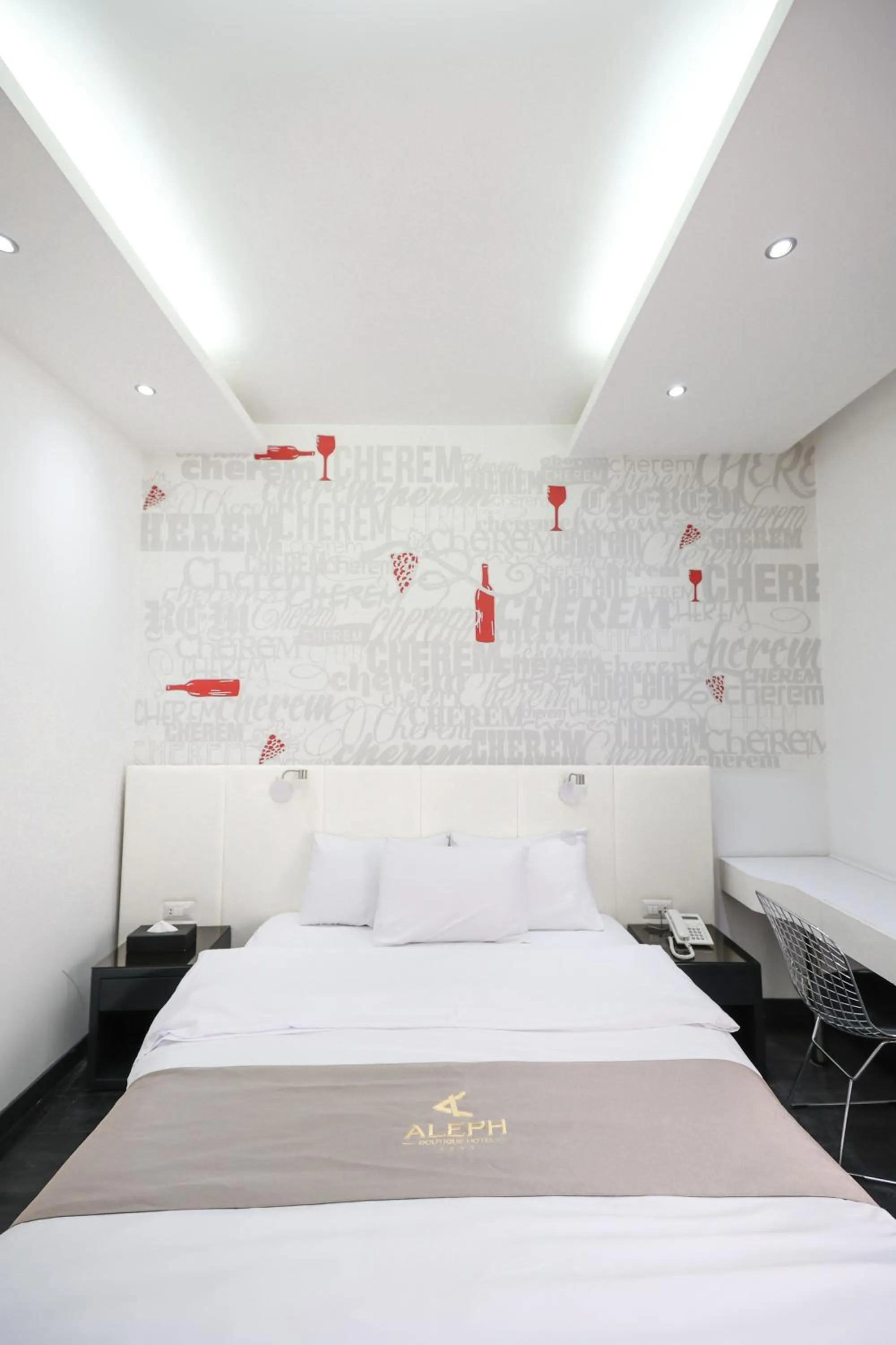 Bed in Aleph Boutique Hotel