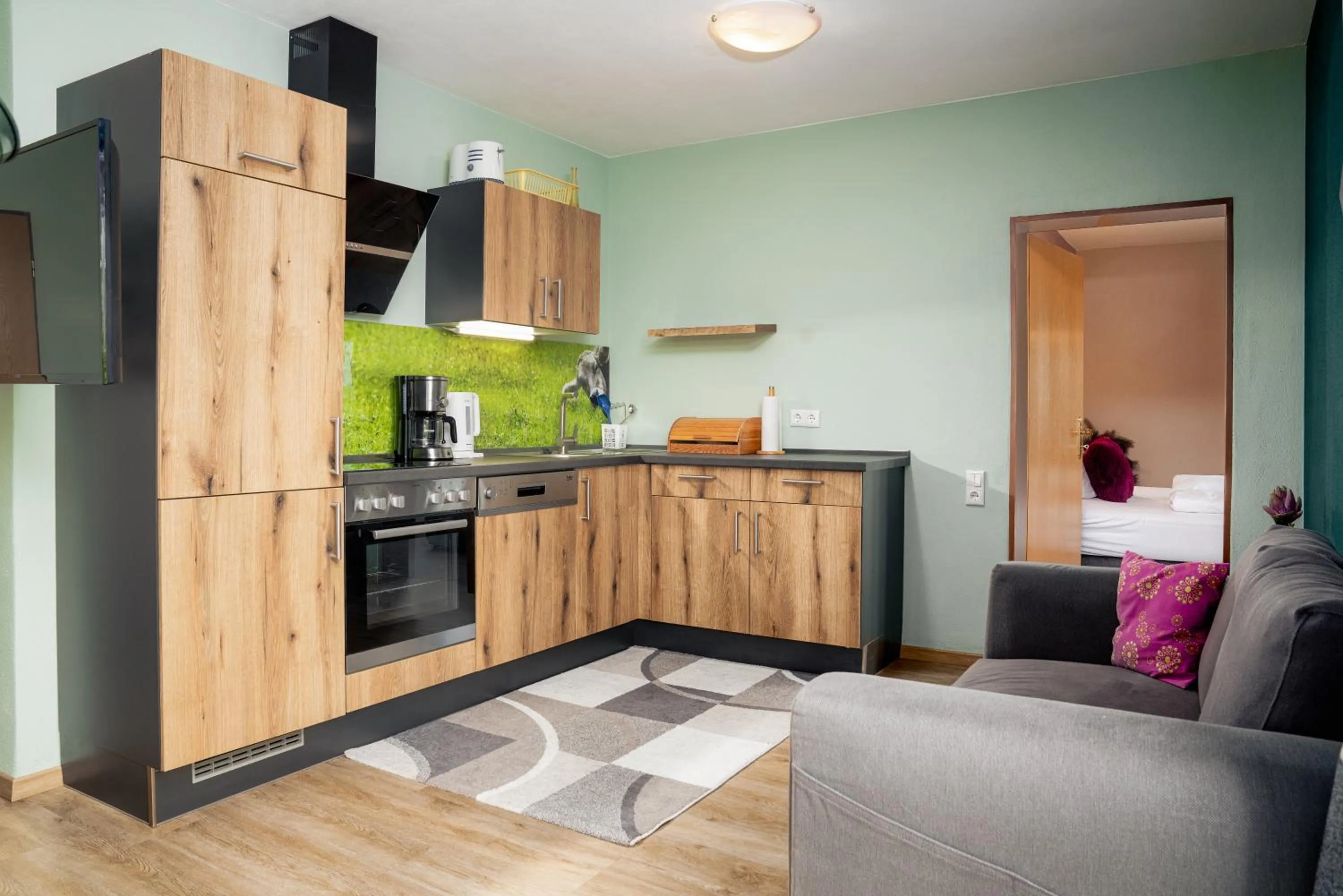 Kitchen or kitchenette in Landhotel Sportalm