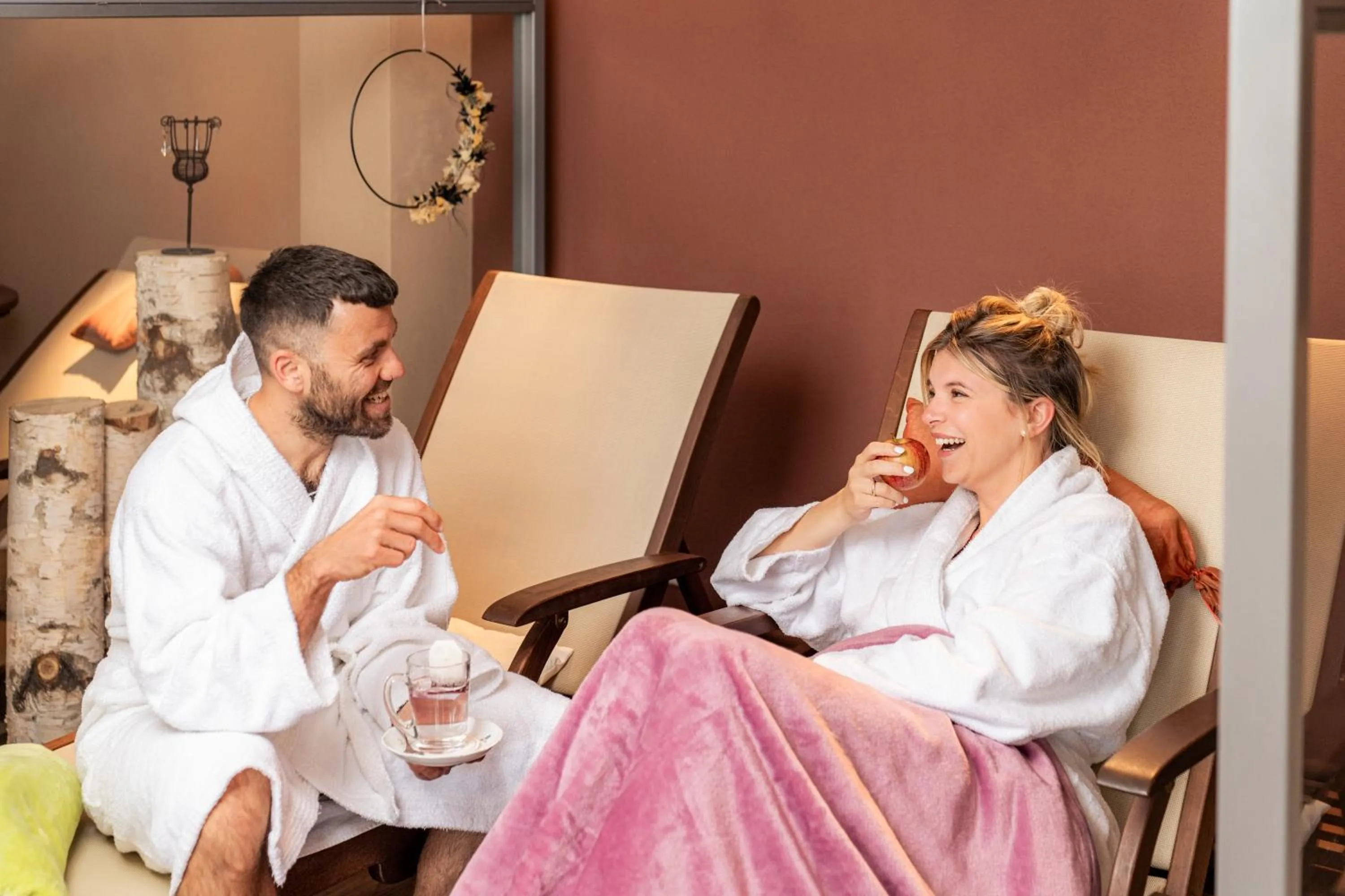 Spa and wellness centre/facilities in Landhotel Sportalm