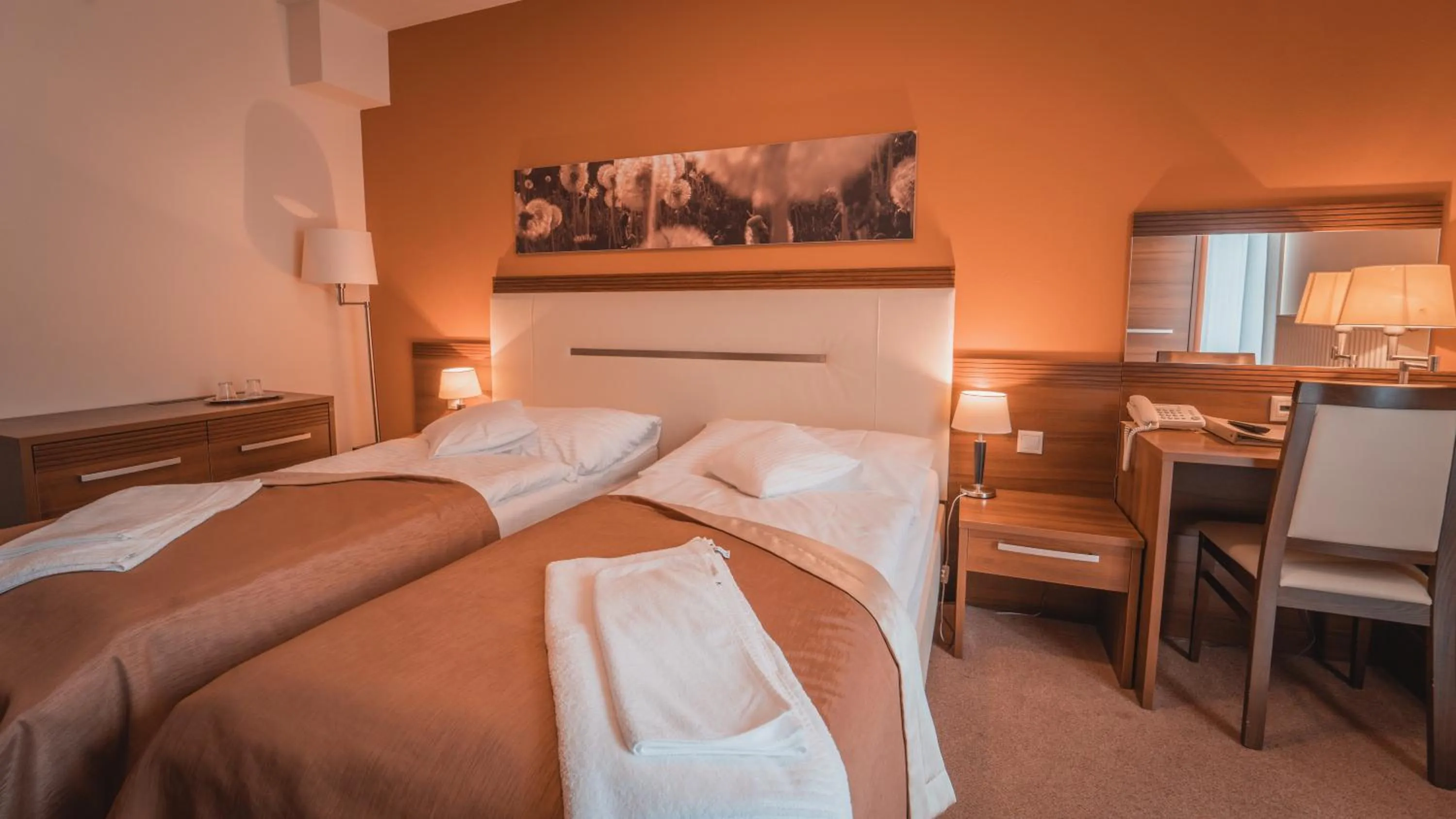 Bedroom, Bed in Dom zdravia - KÚPELE PIENINY