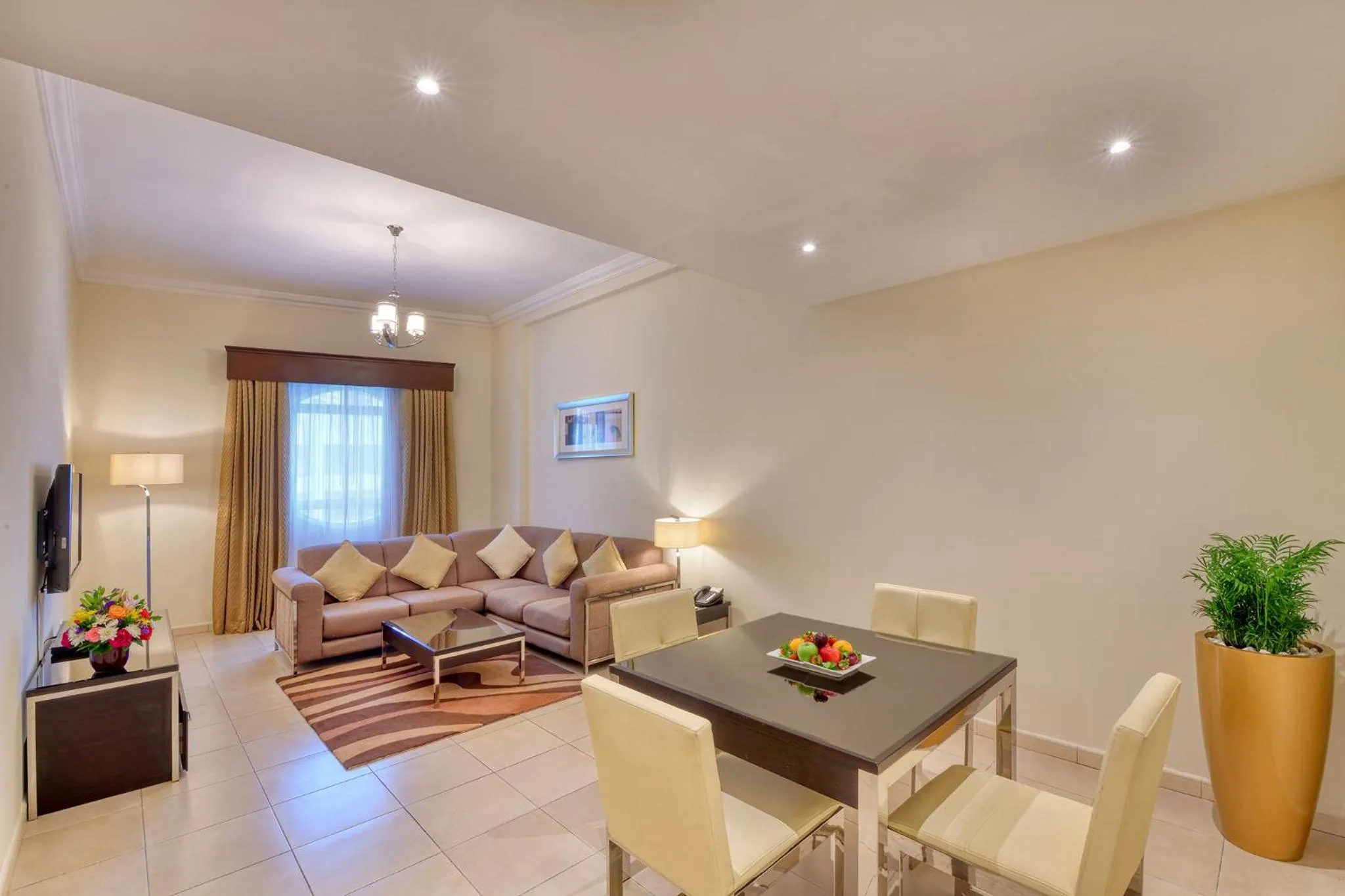 Living room in Pearl Marina Hotel Apartments