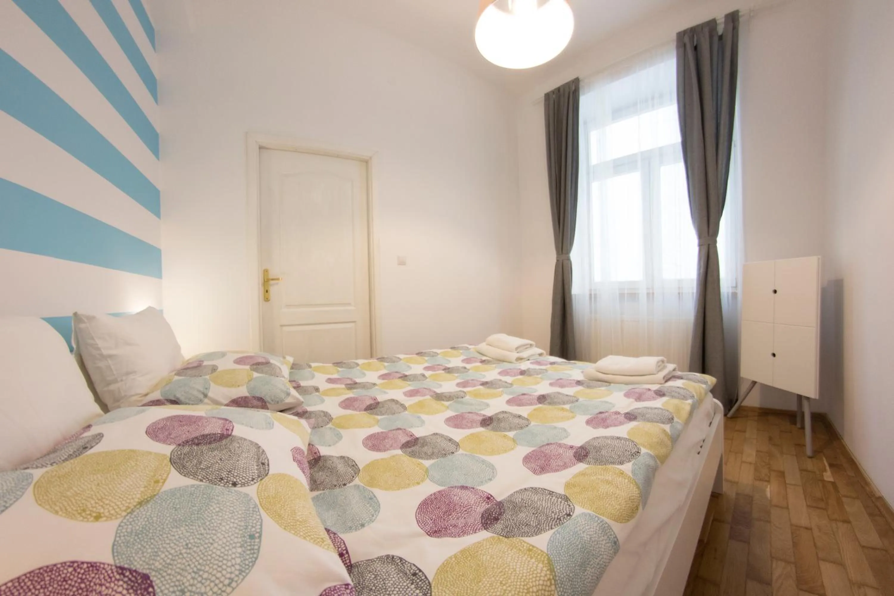 Bedroom, Bed in Fresh Apartments