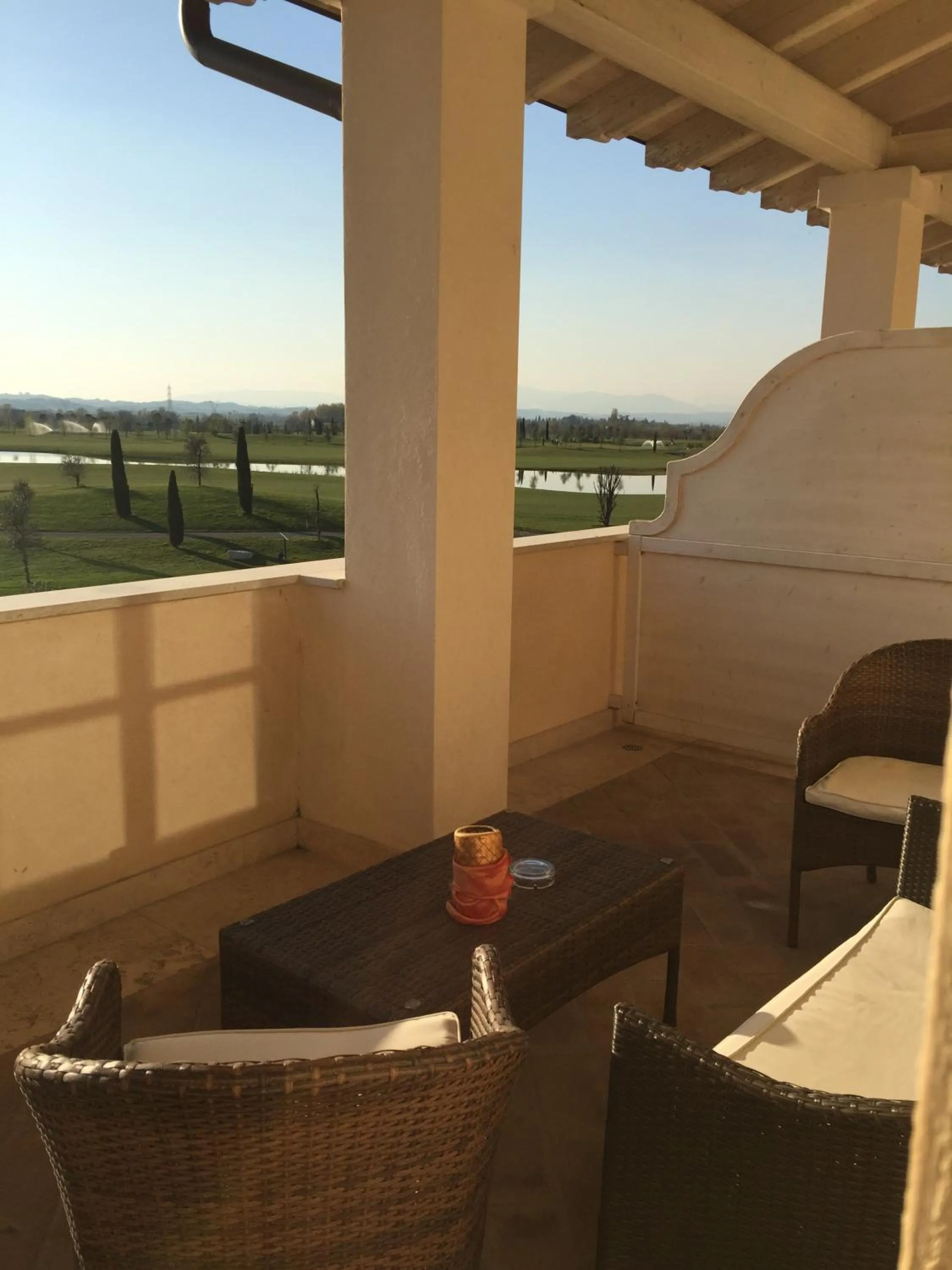 Patio in Garda Residence San Vigilio Golf