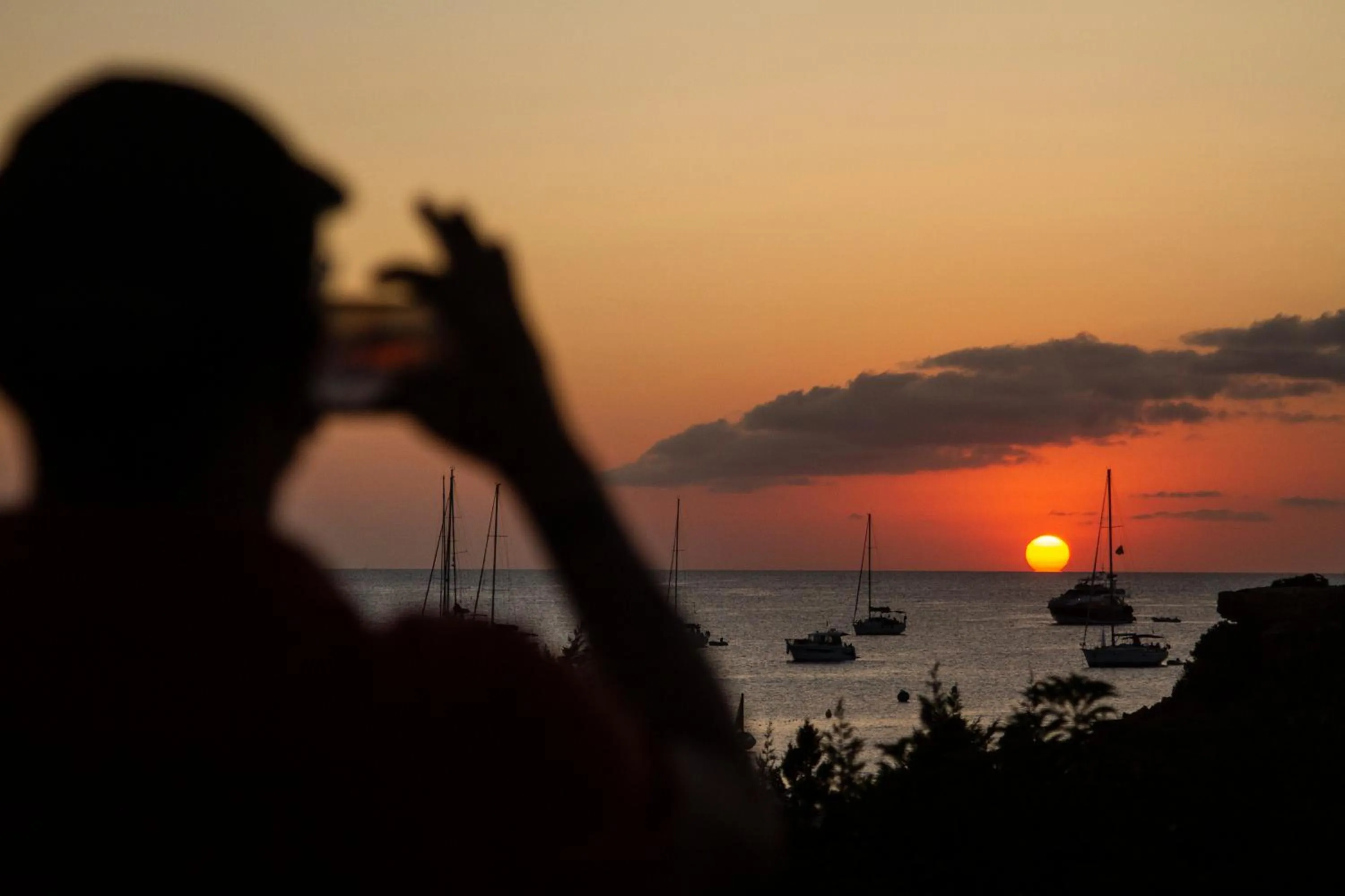 Sunset in Hotel Cala Saona & Spa