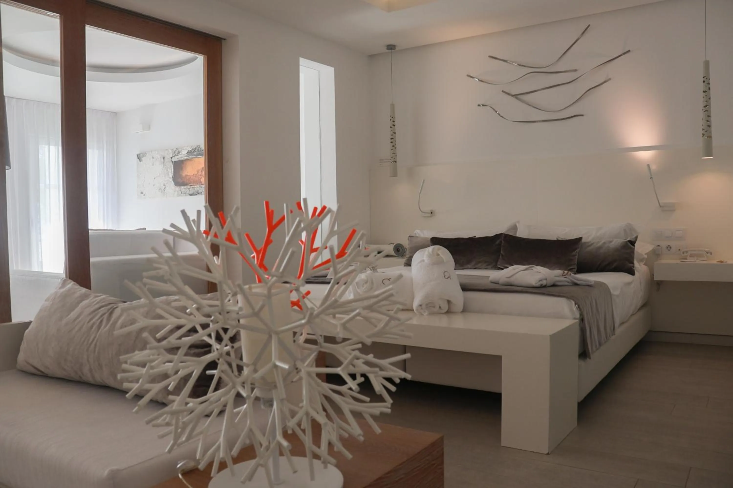 Bedroom, Bed in Hotel Cala Saona & Spa