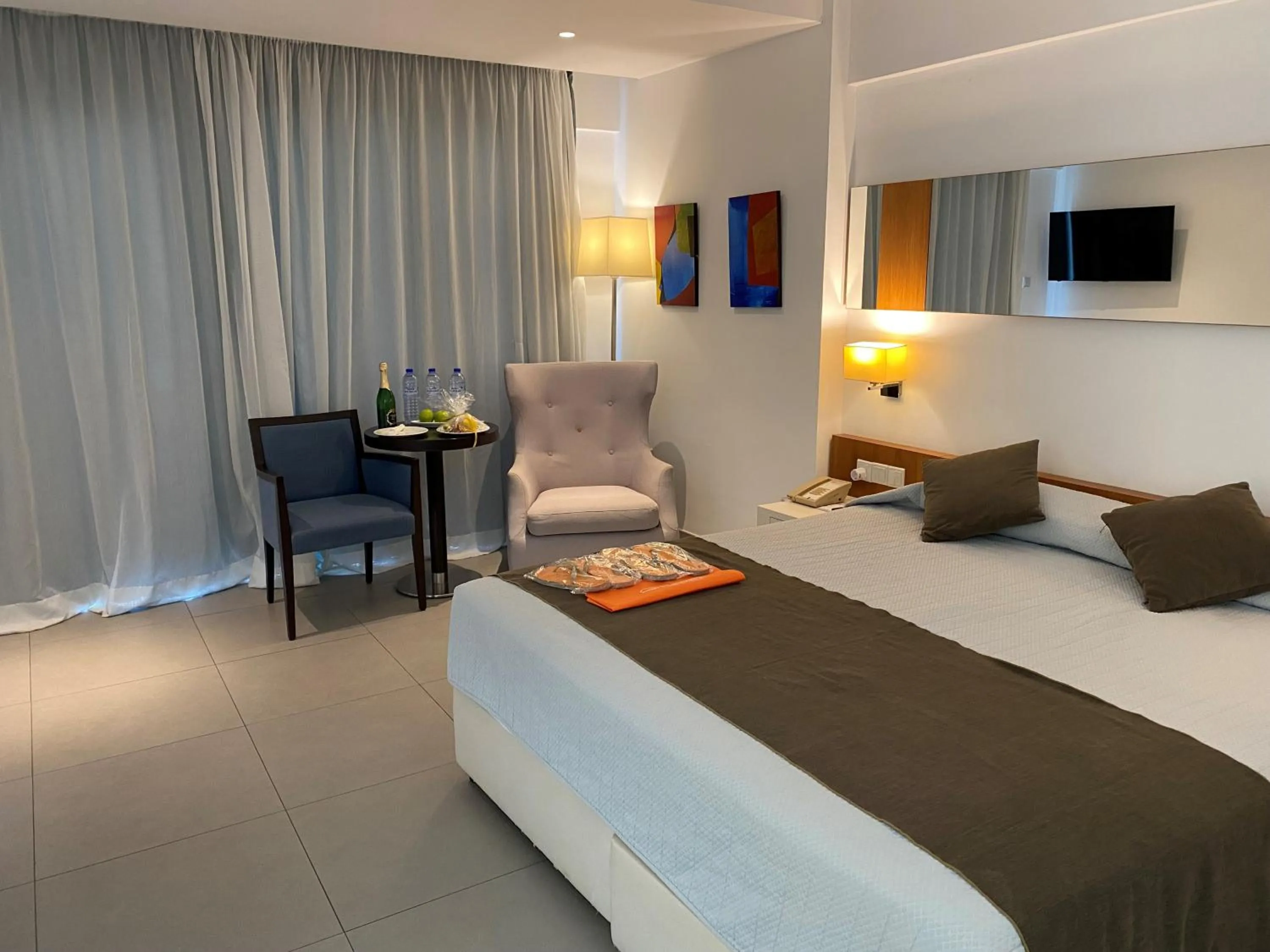 Bedroom, Bed in Melissi Beach Hotel & Spa