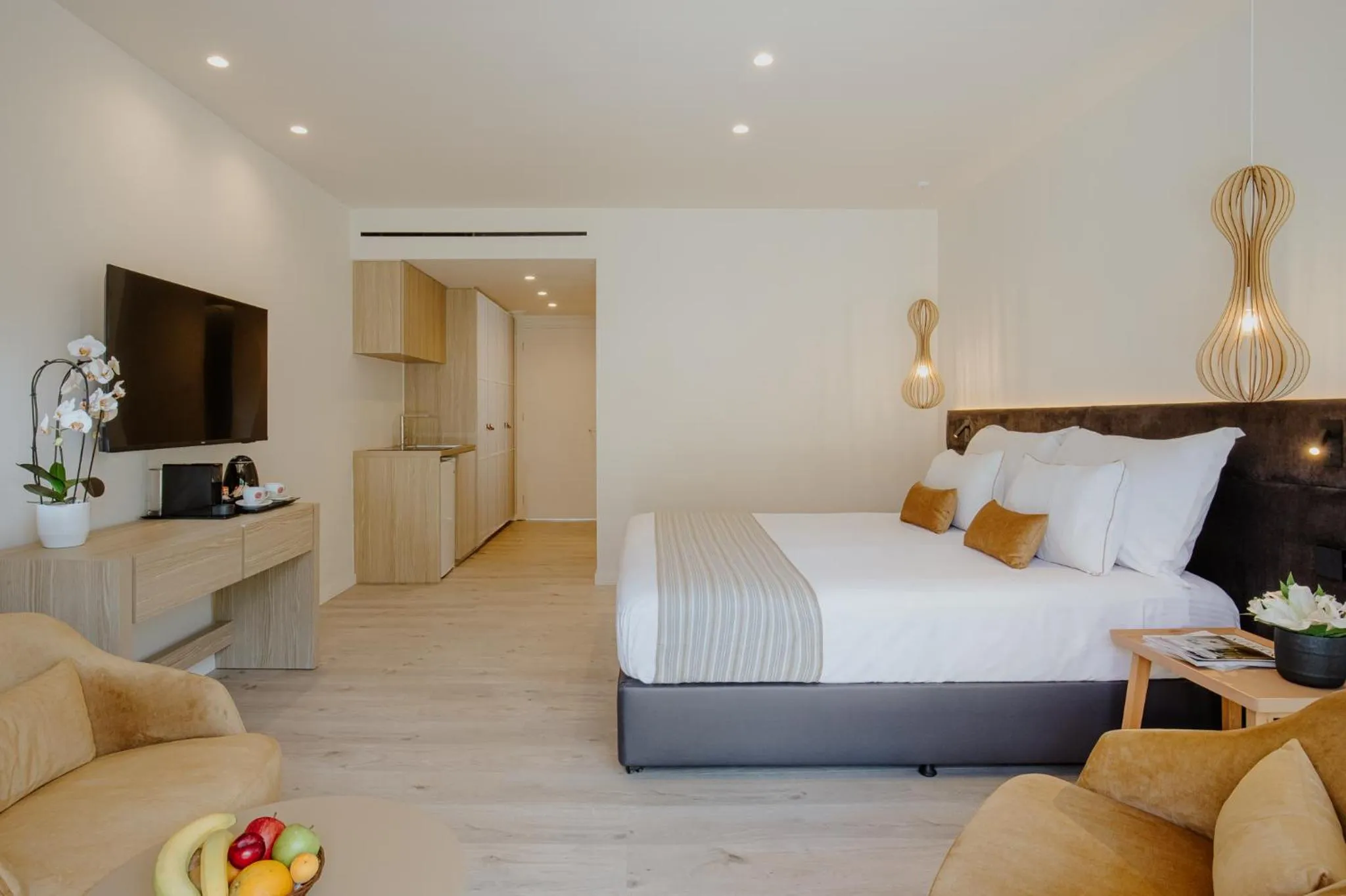 Bed in Melissi Beach Hotel & Spa