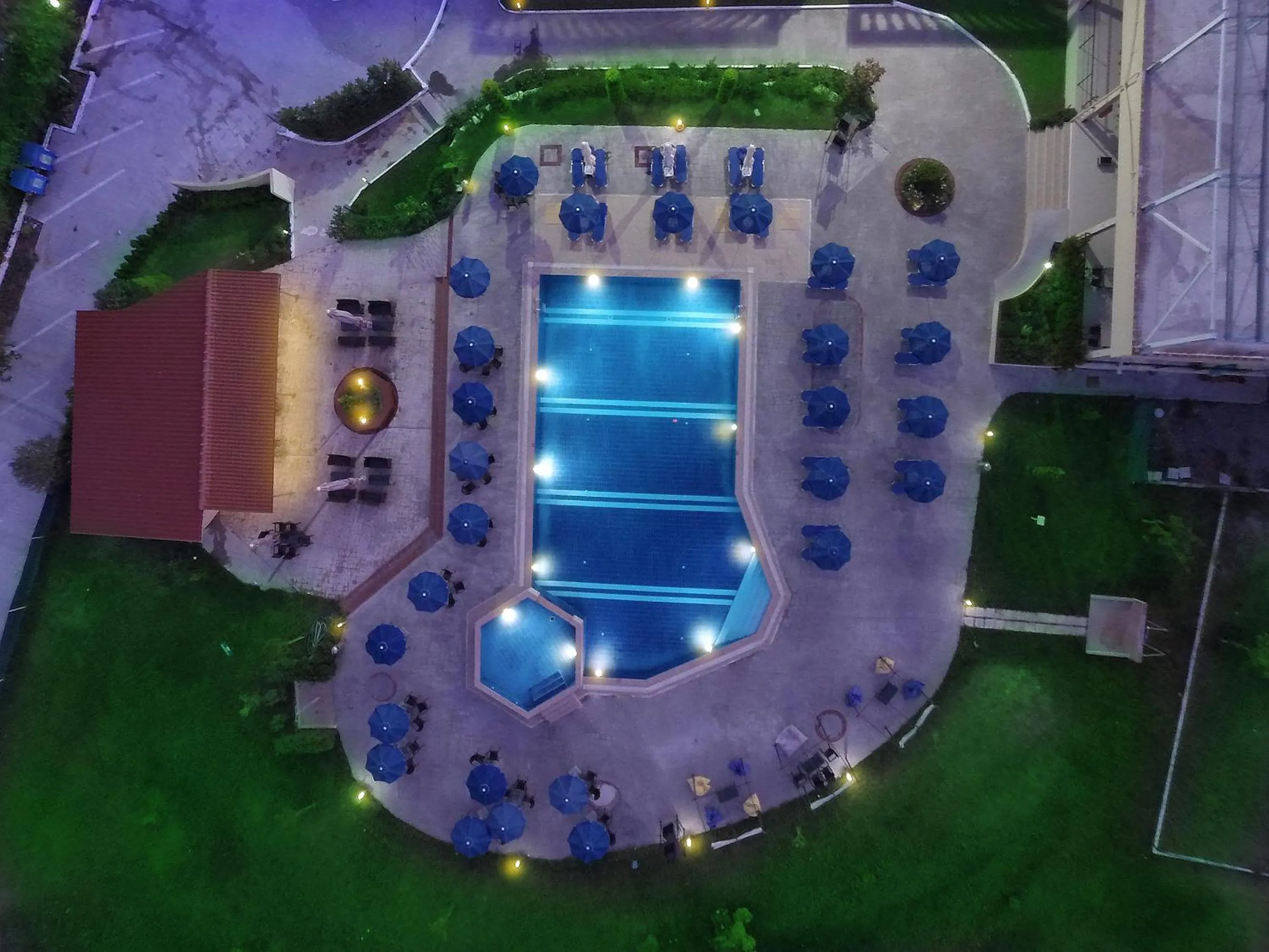 Pool view in Kornilios Palace