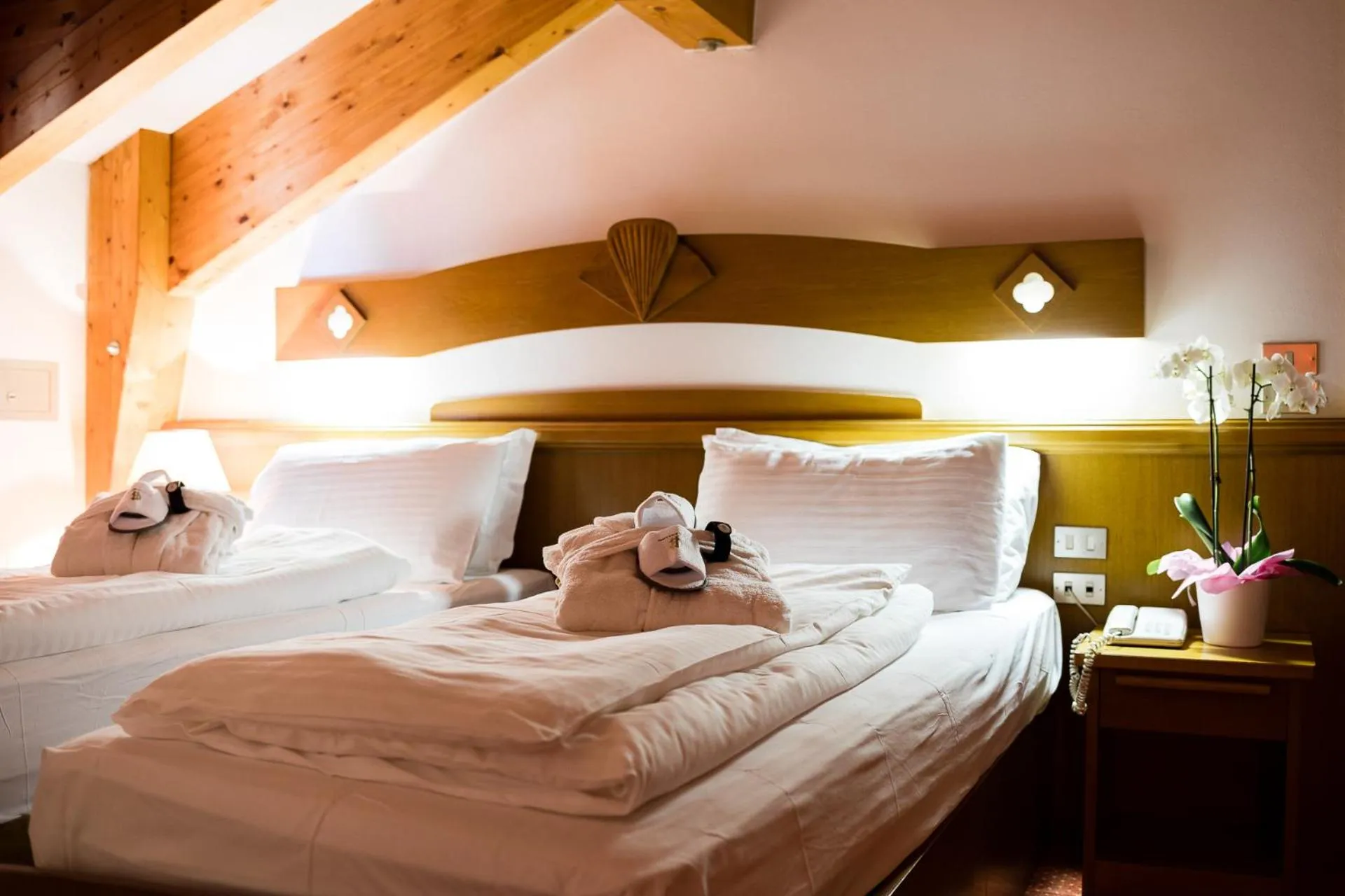 Bed in Hotel Collini