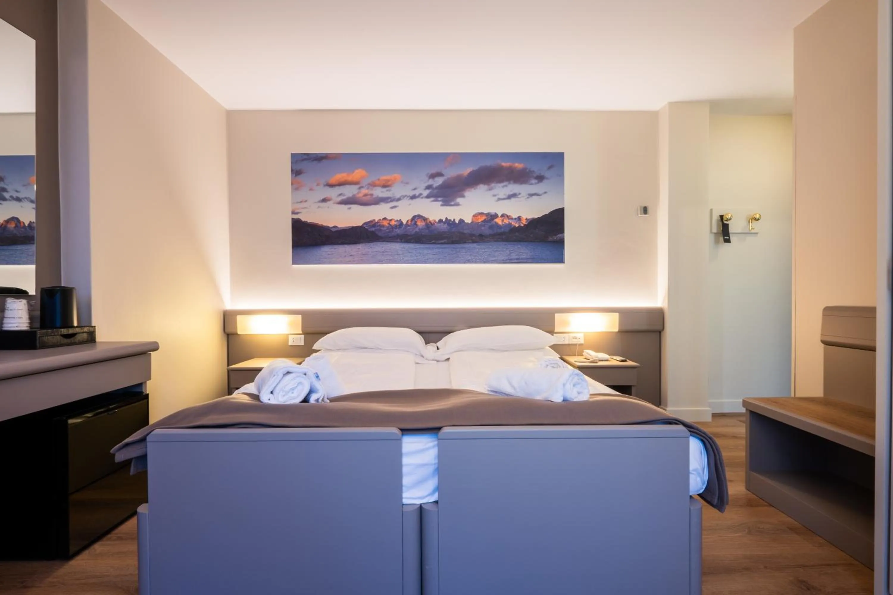 Bed in Hotel Collini