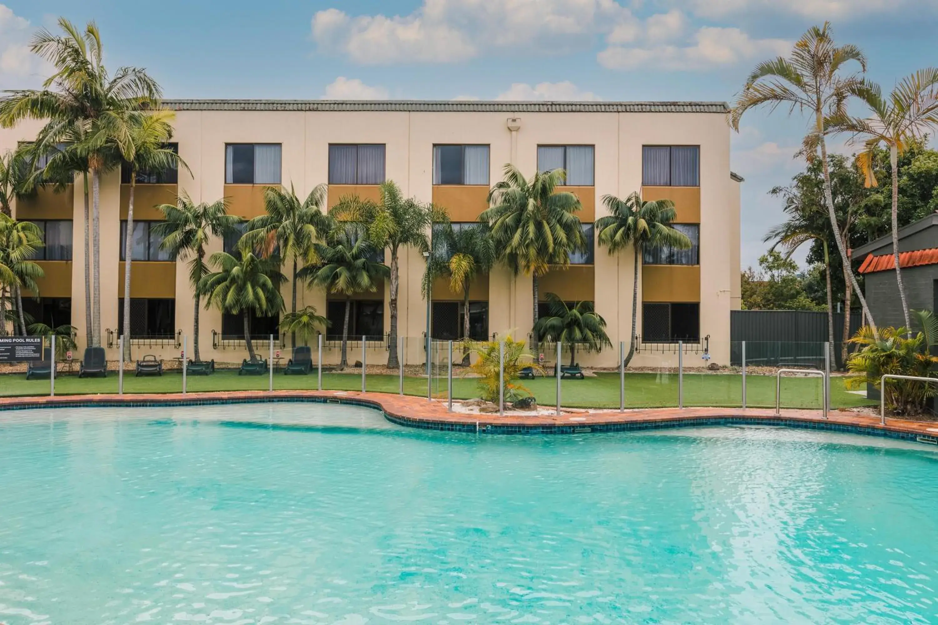 Pool view in Nightelier Mermaid Waters Pool view in Nightelier Mermaid Waters