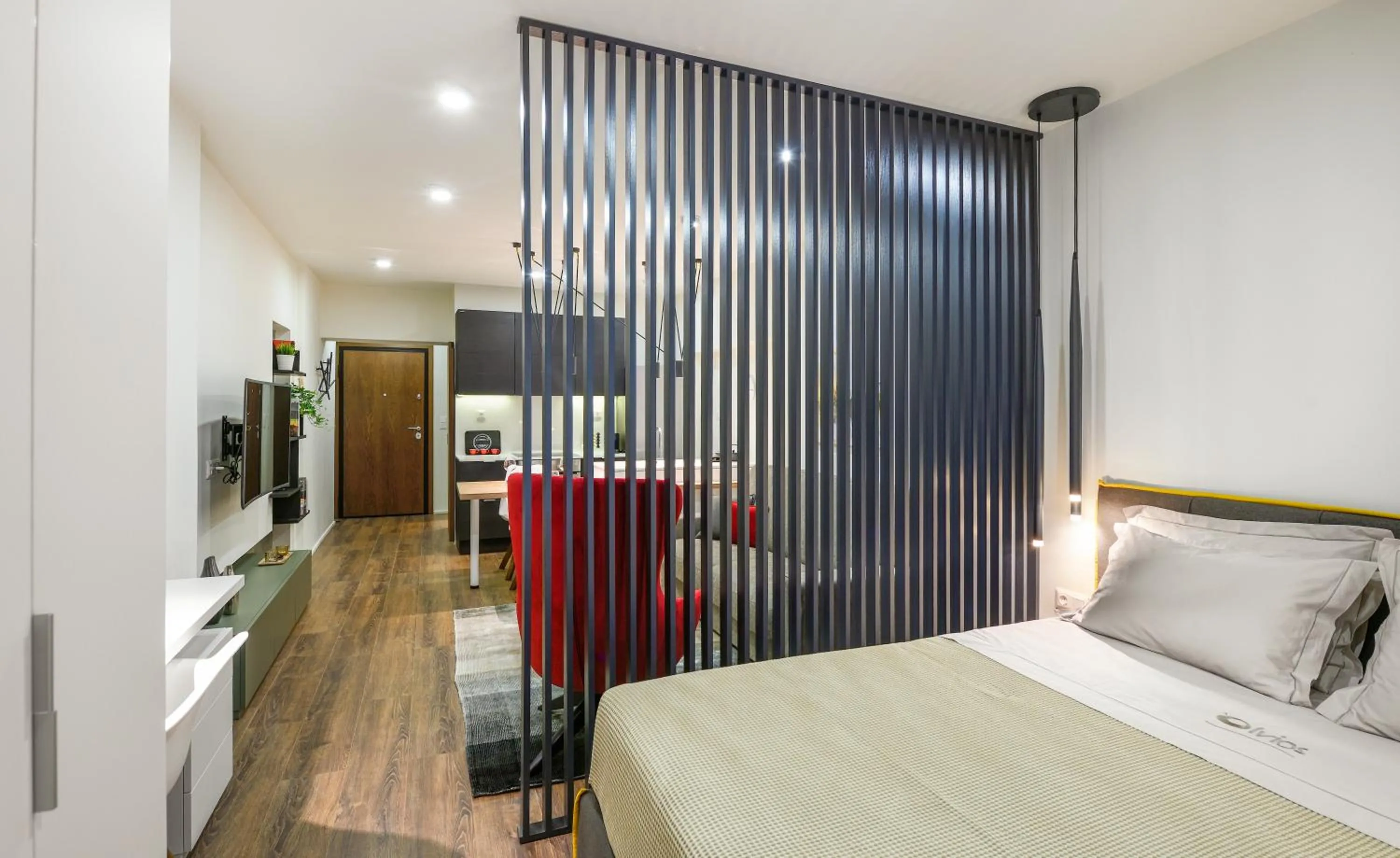 Property building, Bed in Olvios Design Suite