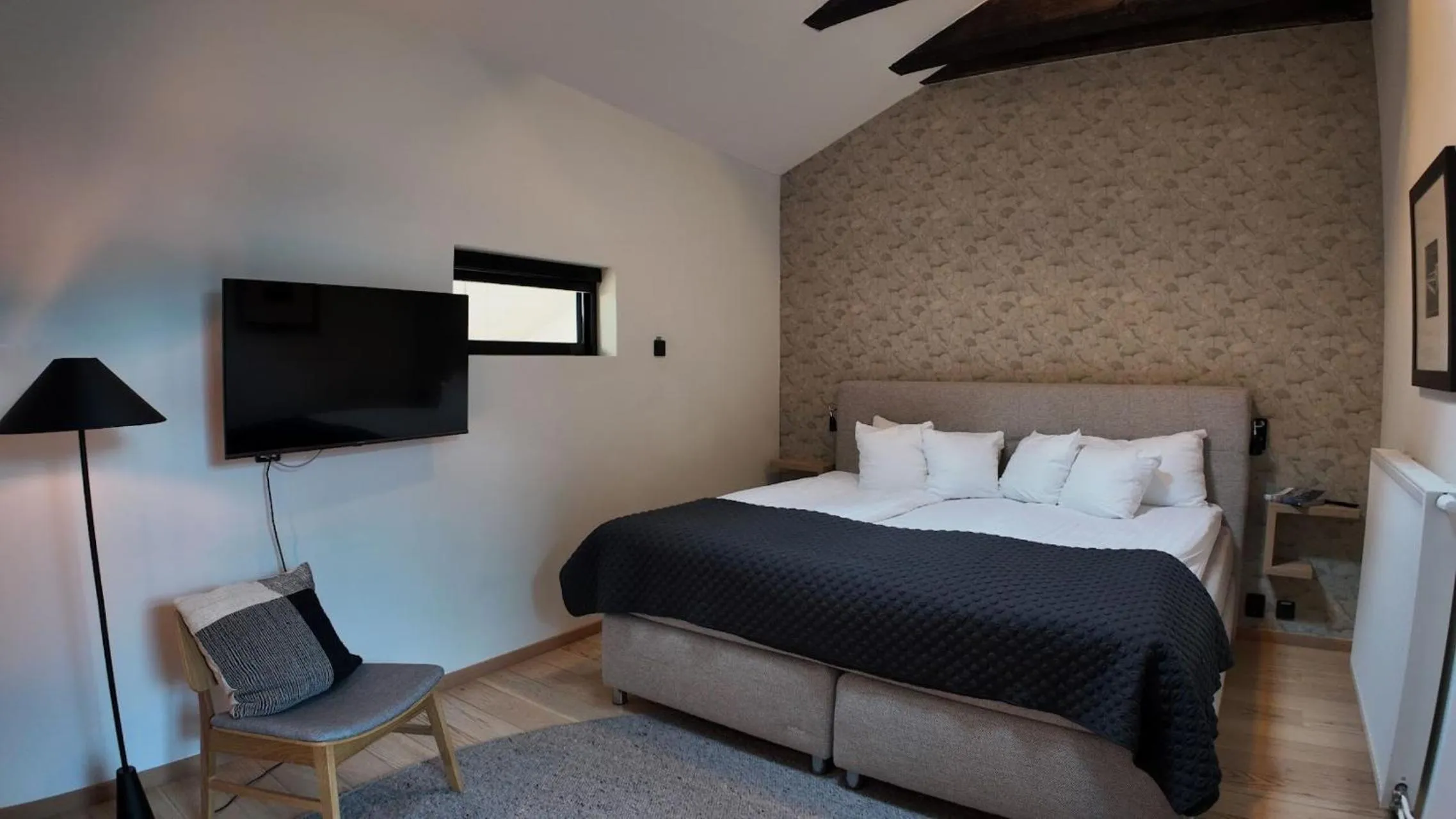 Bed in The More Hotel Lund