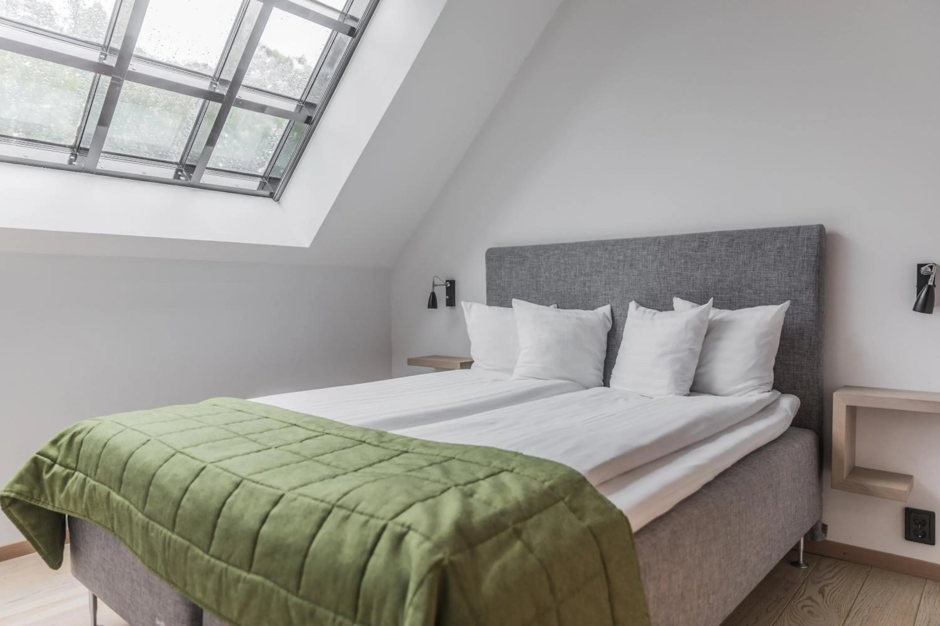 Bed in The More Hotel Lund