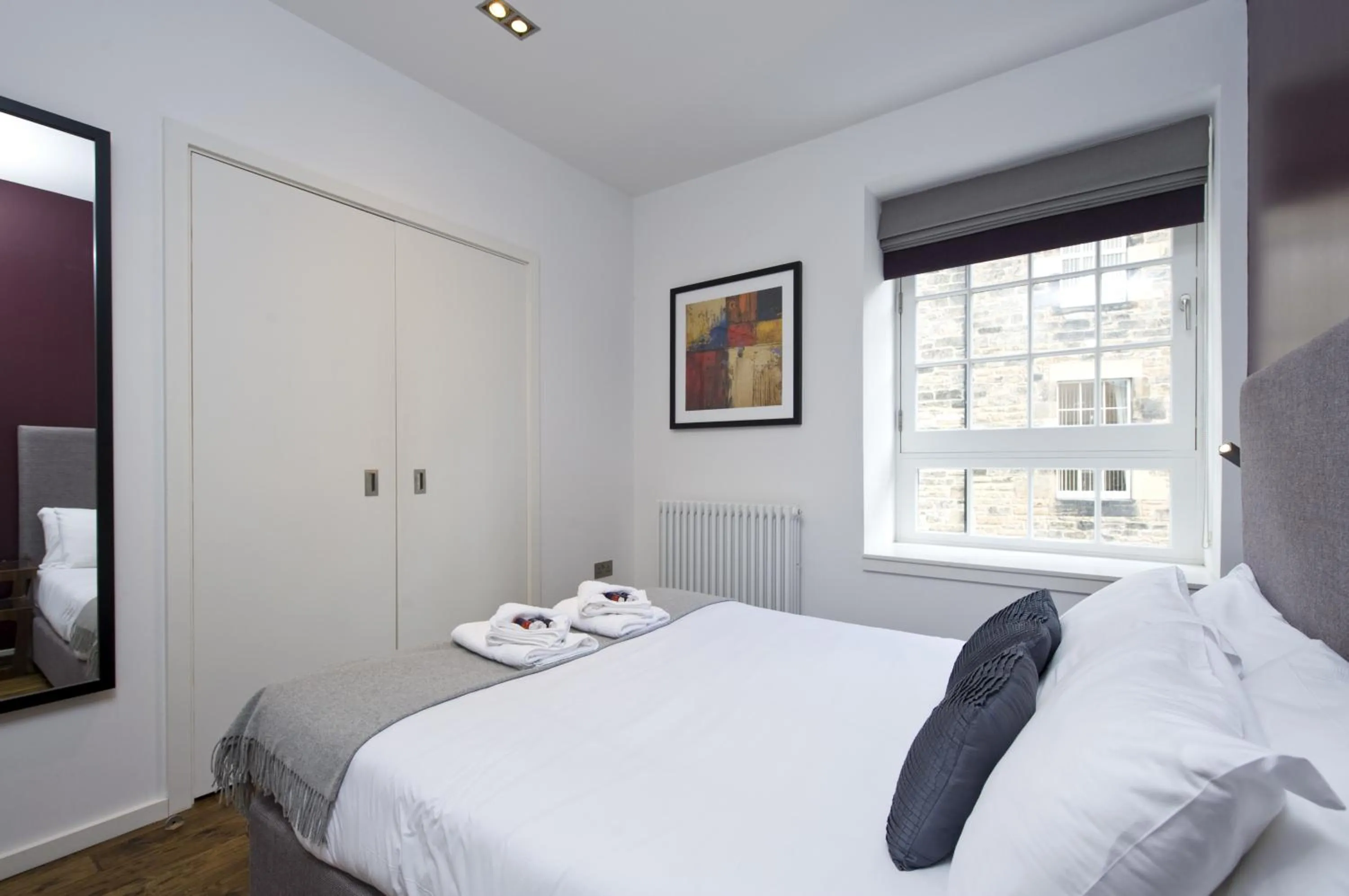 Bedroom, Bed in Destiny Scotland -The Malt House Apartments