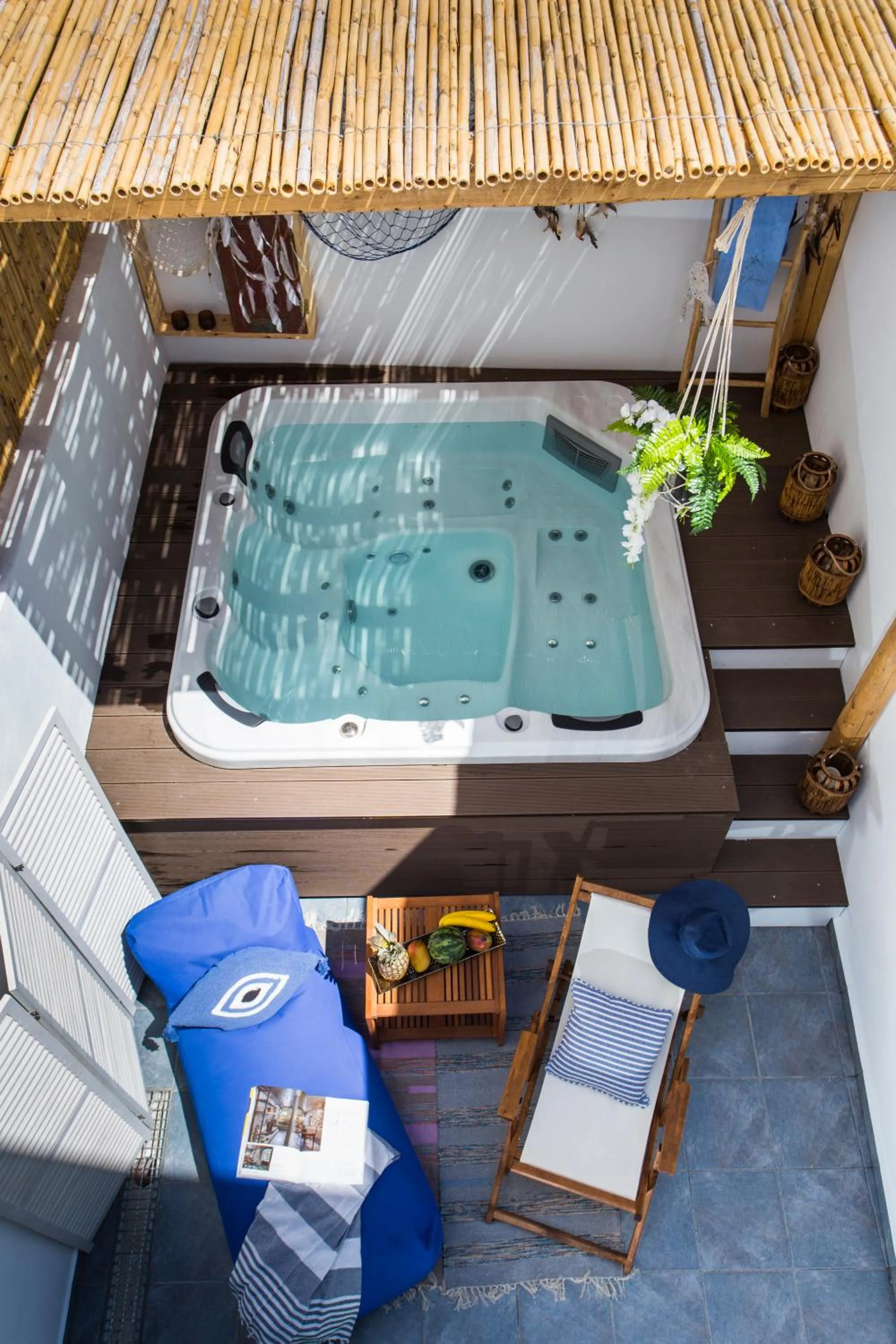 Hot Tub in Blue Jasmine Suites