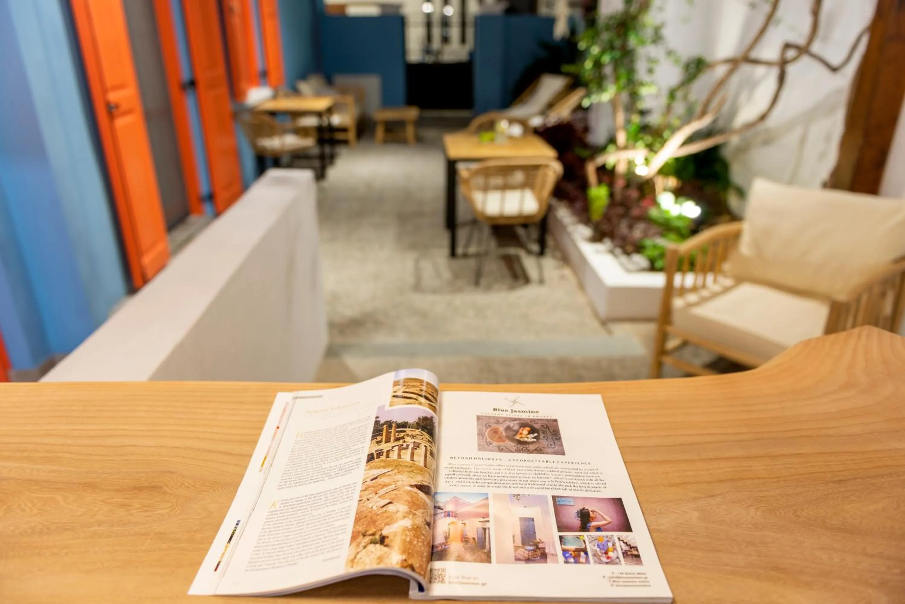 Decorative detail in Blue Jasmine Suites