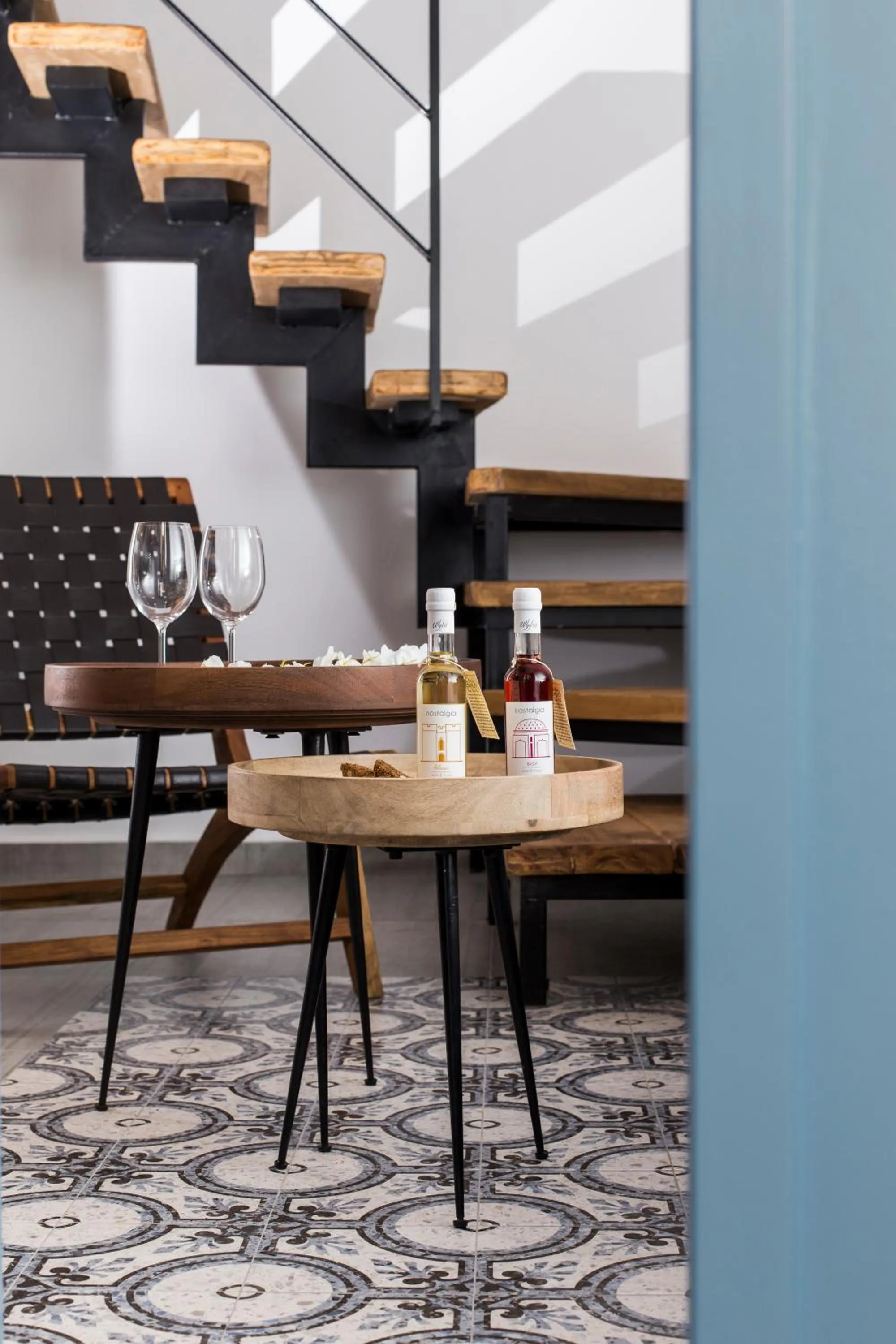 Seating area in Blue Jasmine Suites