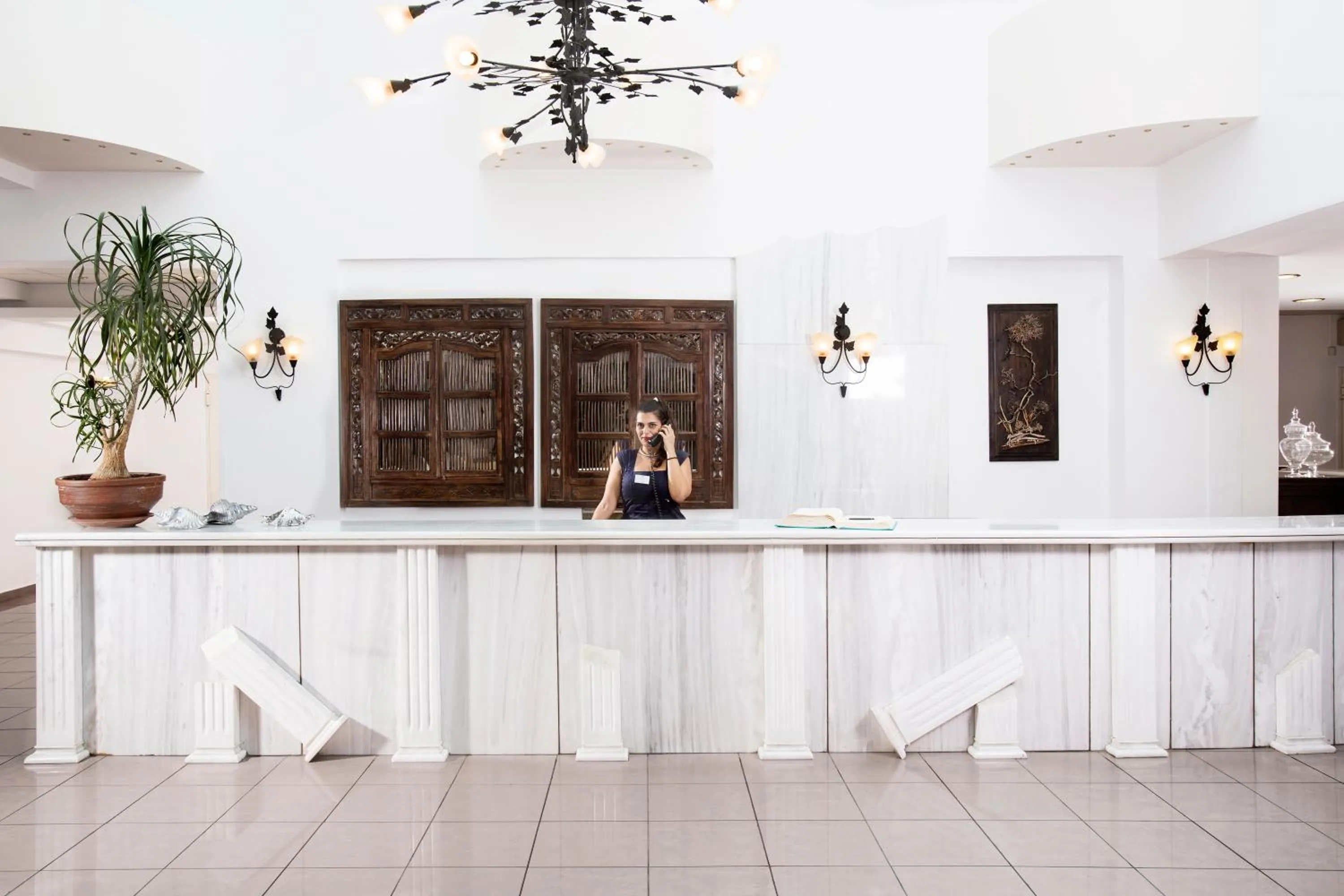 Lobby or reception in Almyrida Resort