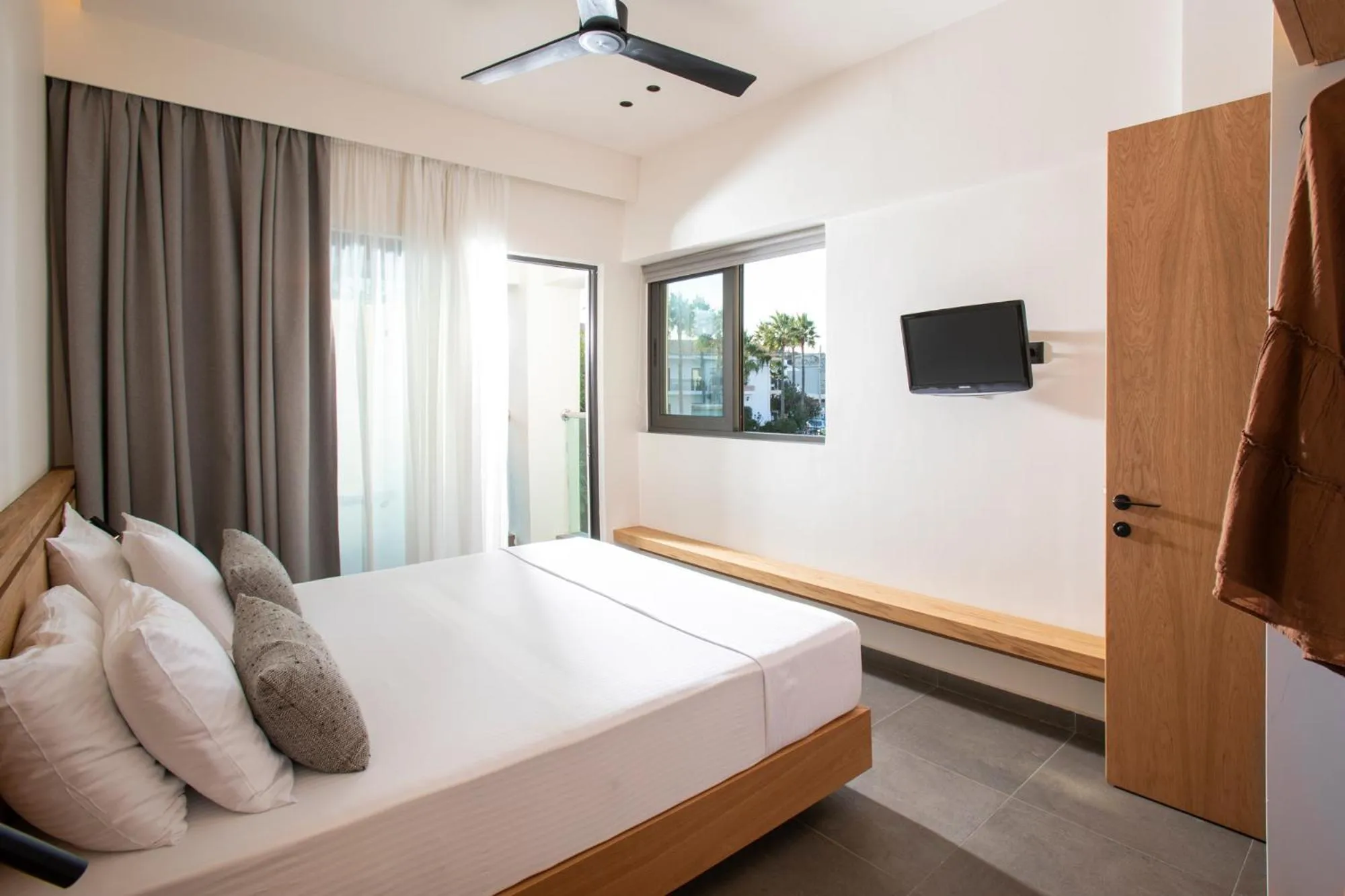 Bedroom, Bed in Almyrida Resort