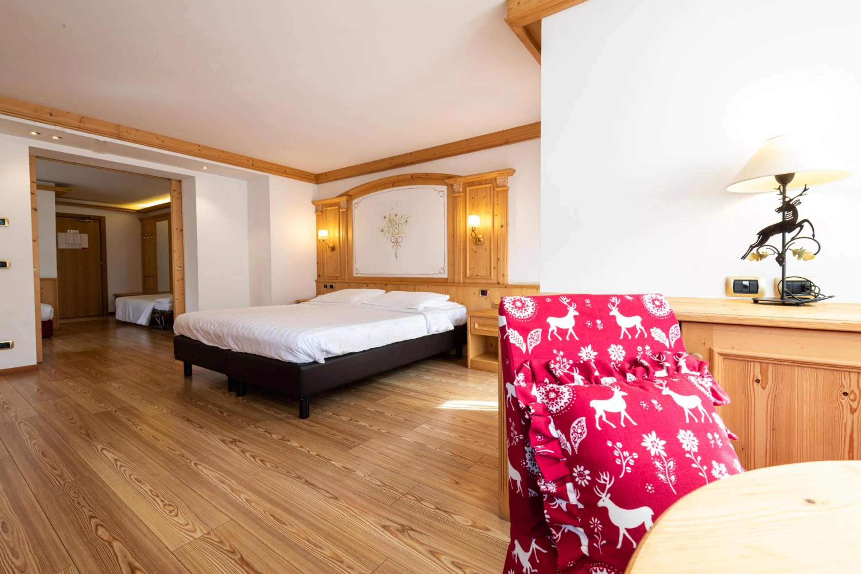 Bed in Hotel Cristina