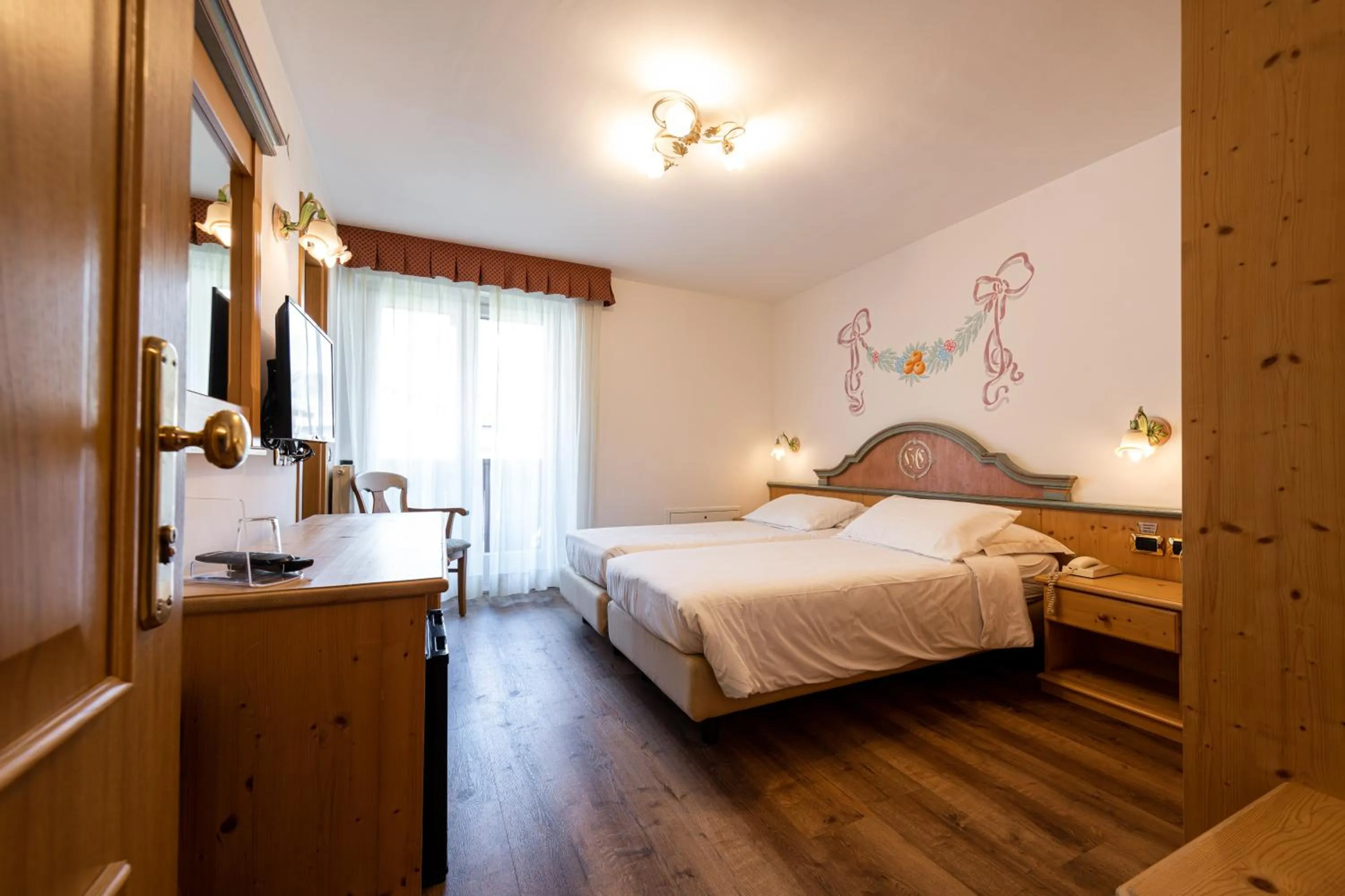 Bed in Hotel Cristina