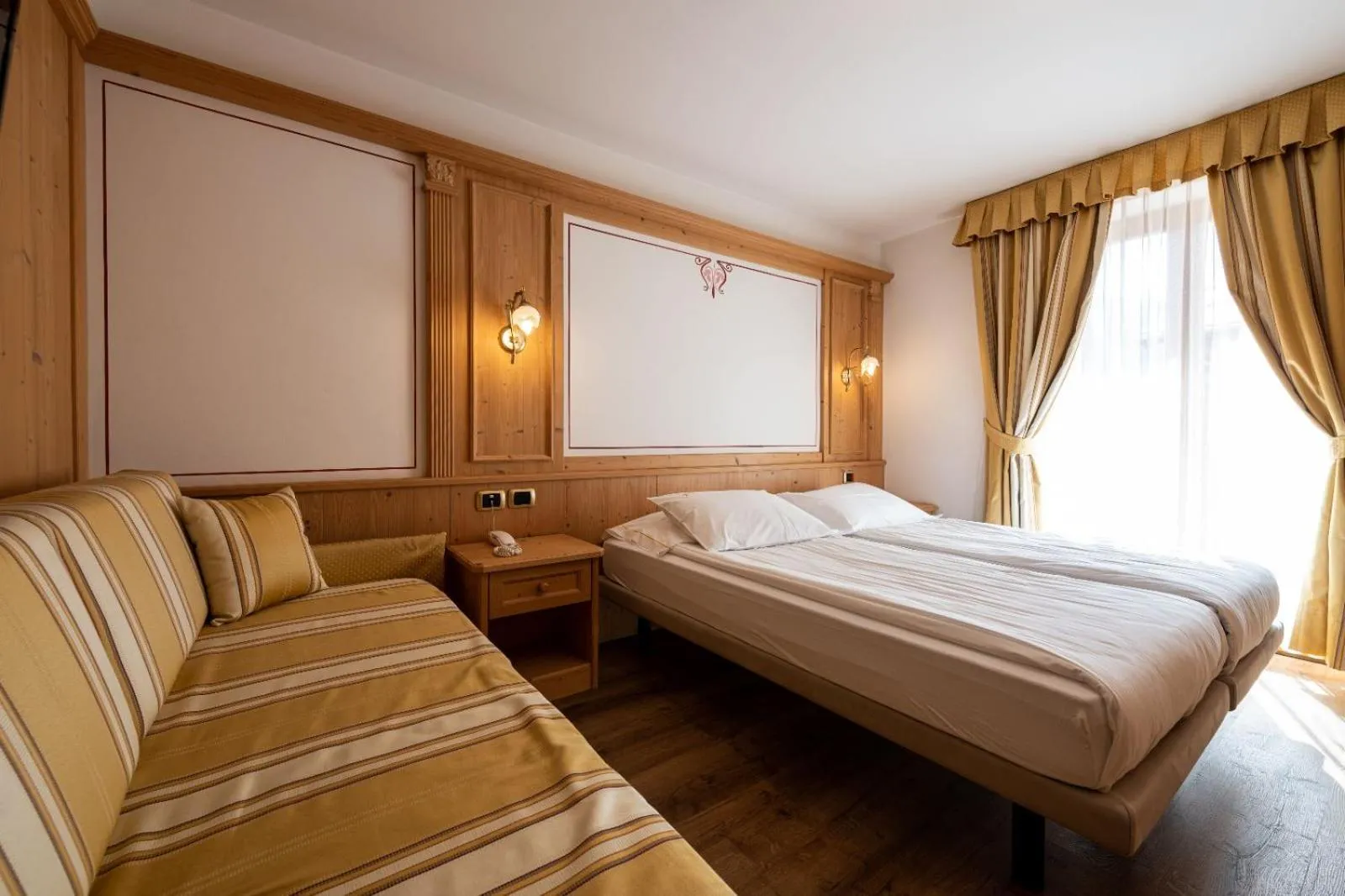 Bed in Hotel Cristina