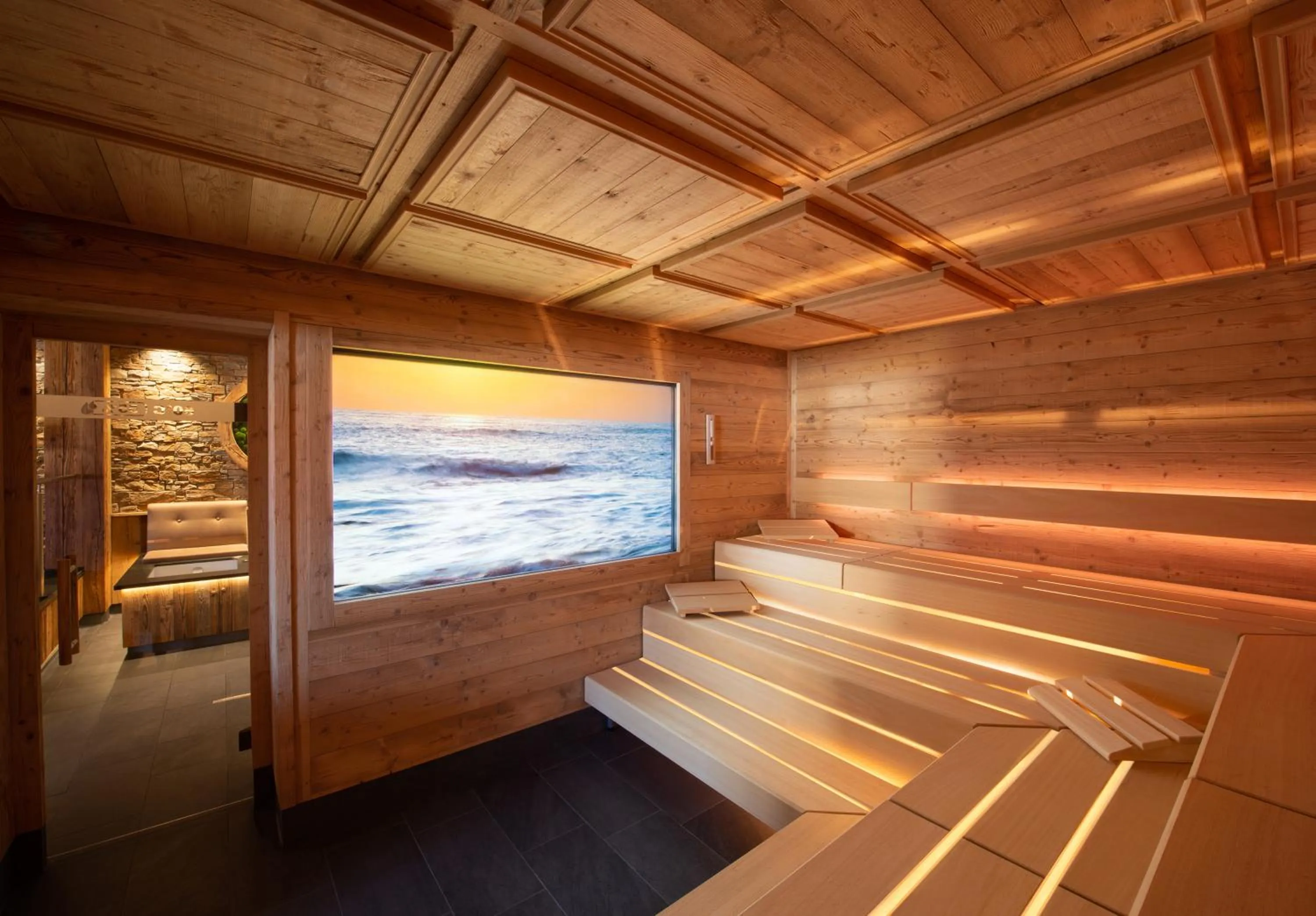 Sauna in Wellness-Hotel ADLER