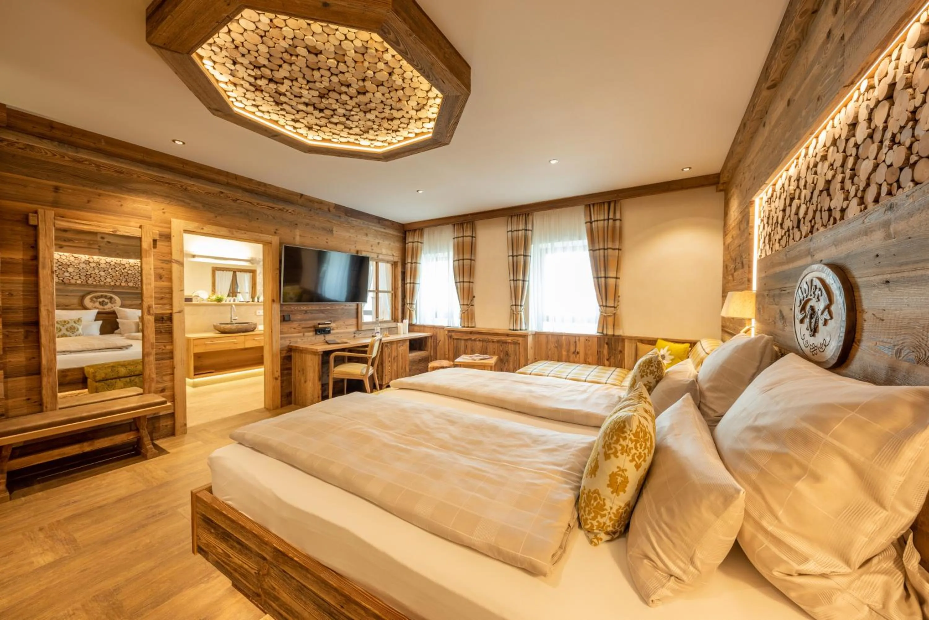 Photo of the whole room, Bed in Wellness-Hotel ADLER