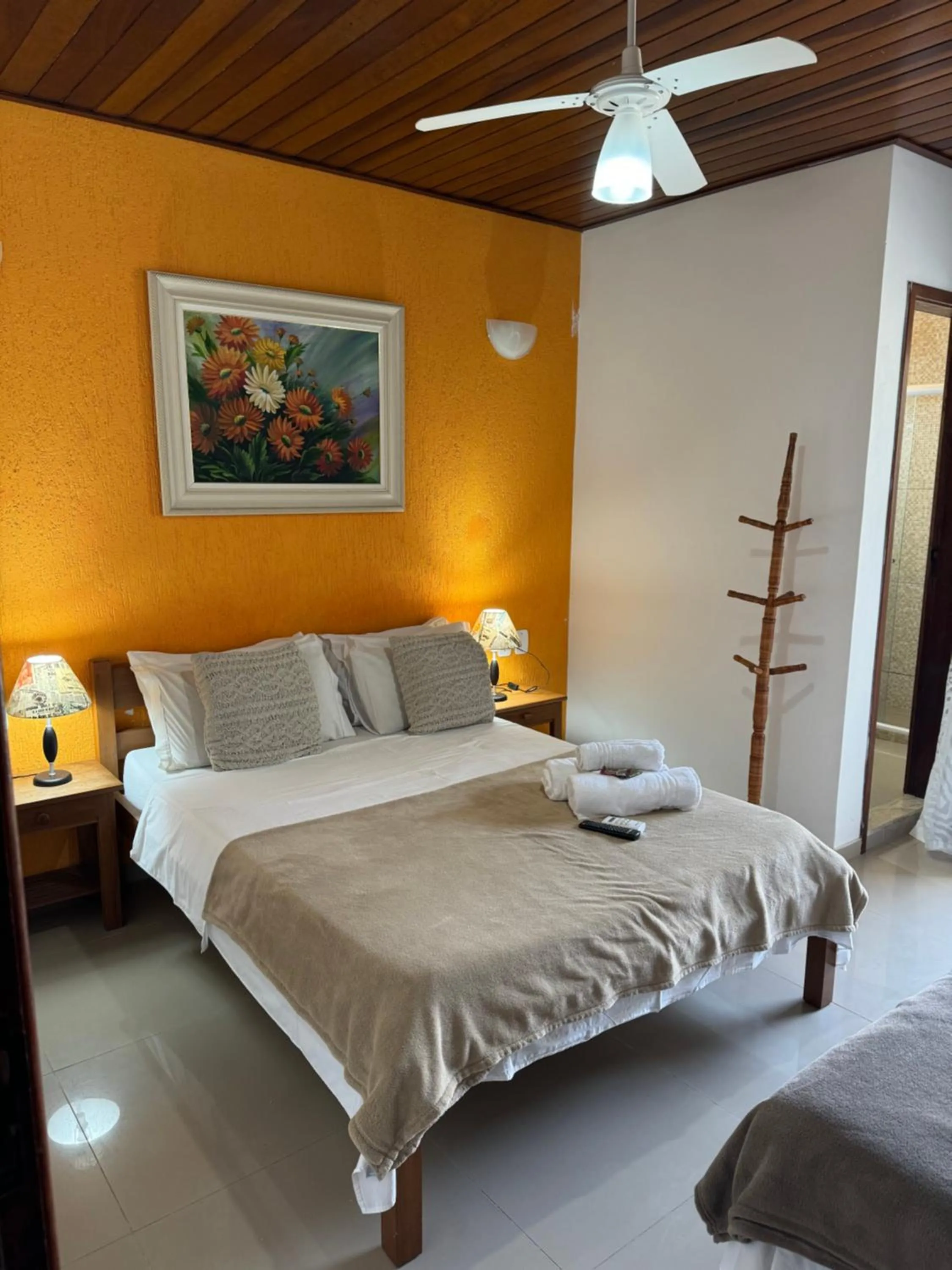 Bed in Pousada Sereia de Geriba