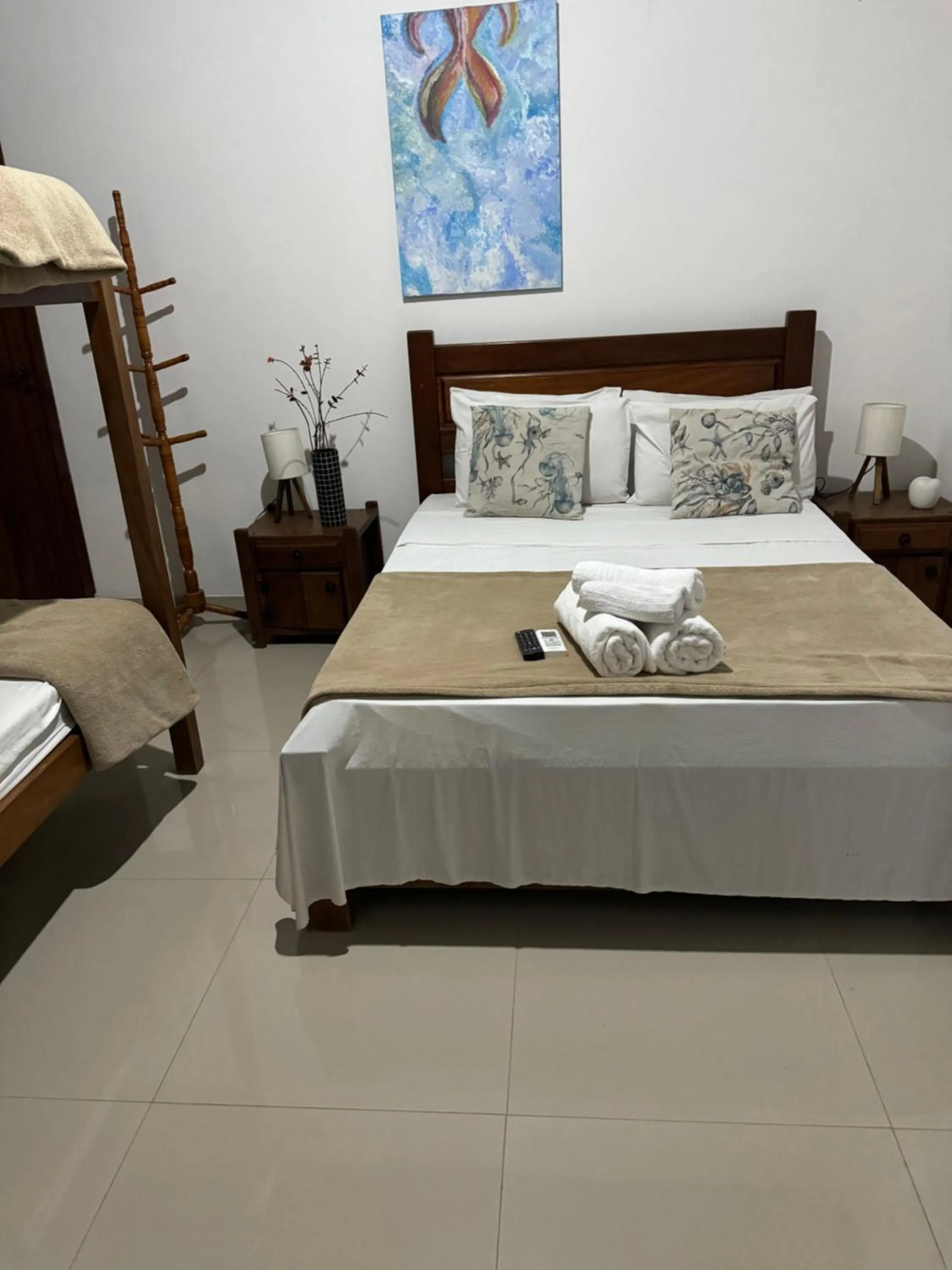 Bed in Pousada Sereia de Geriba