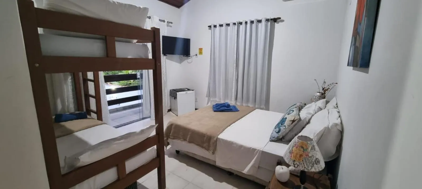 Bed in Pousada Sereia de Geriba