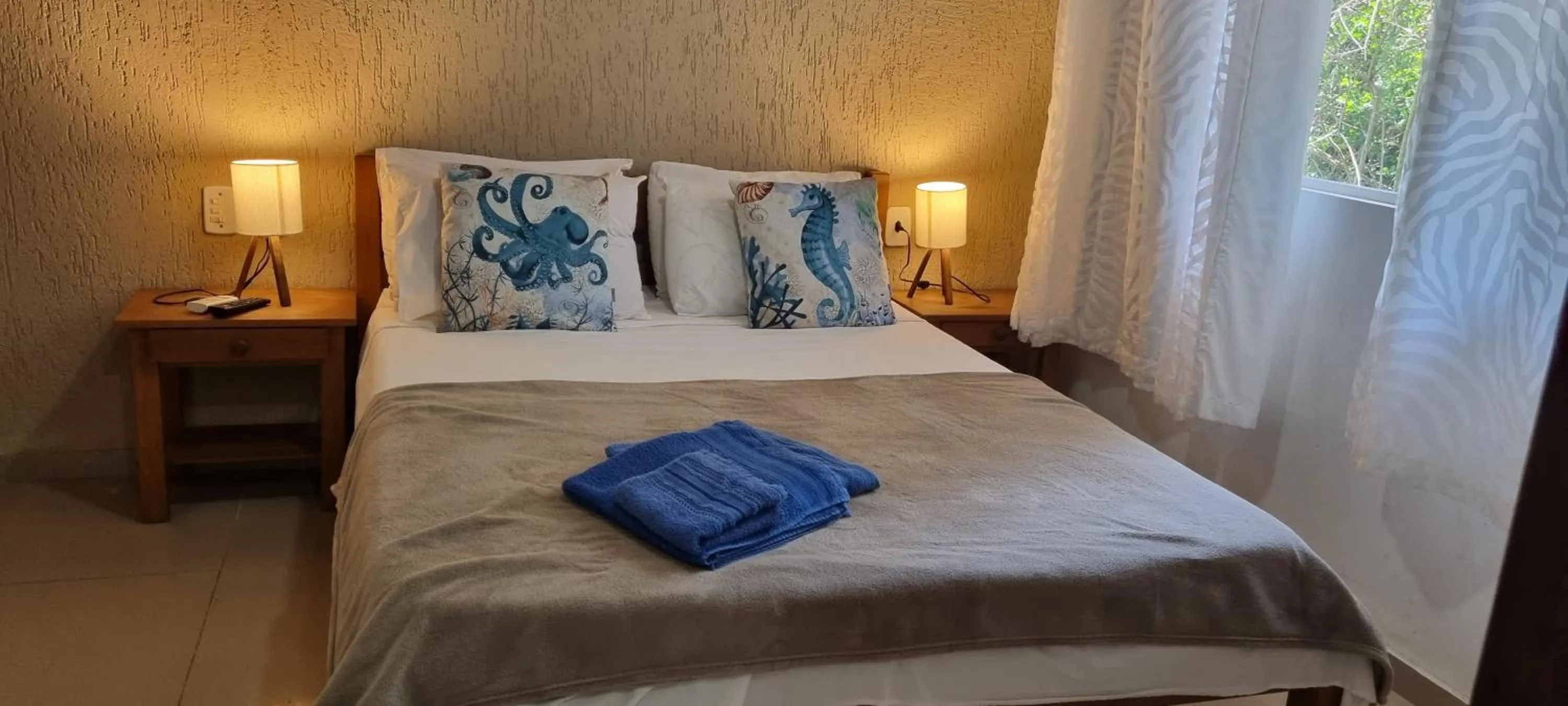 Bed in Pousada Sereia de Geriba