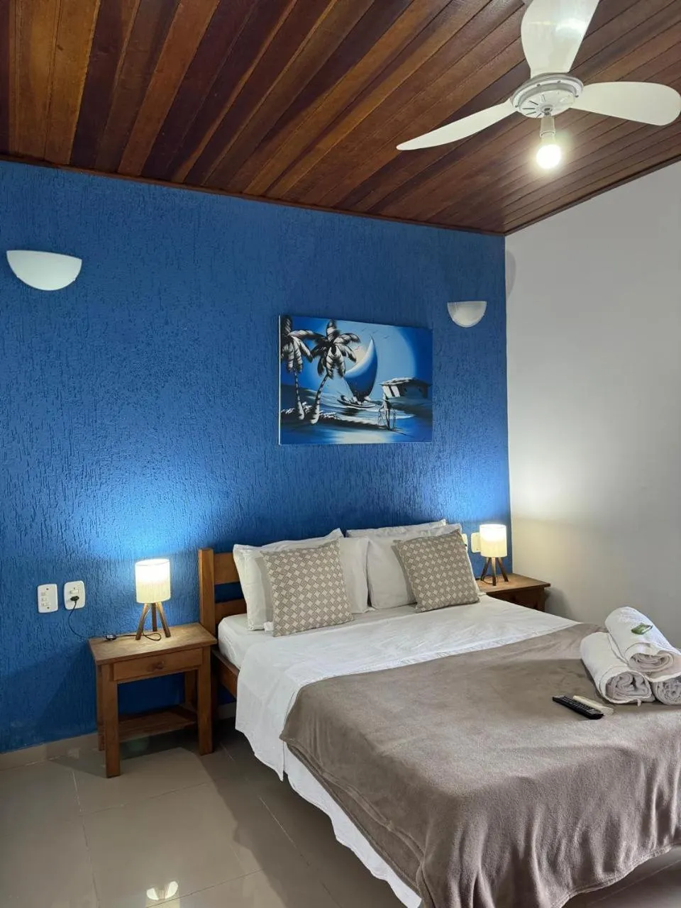 Bed in Pousada Sereia de Geriba