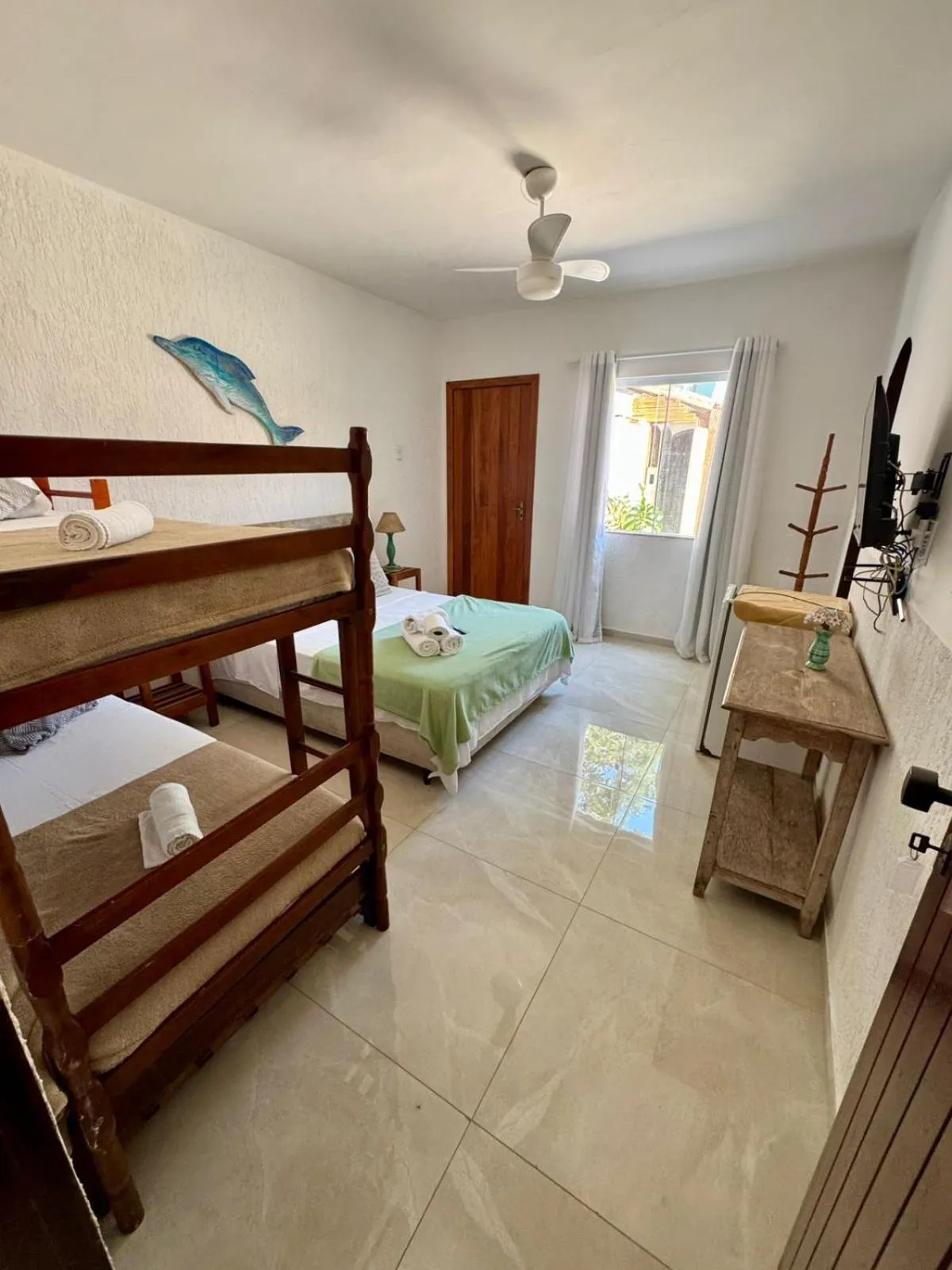 Bed in Pousada Sereia de Geriba