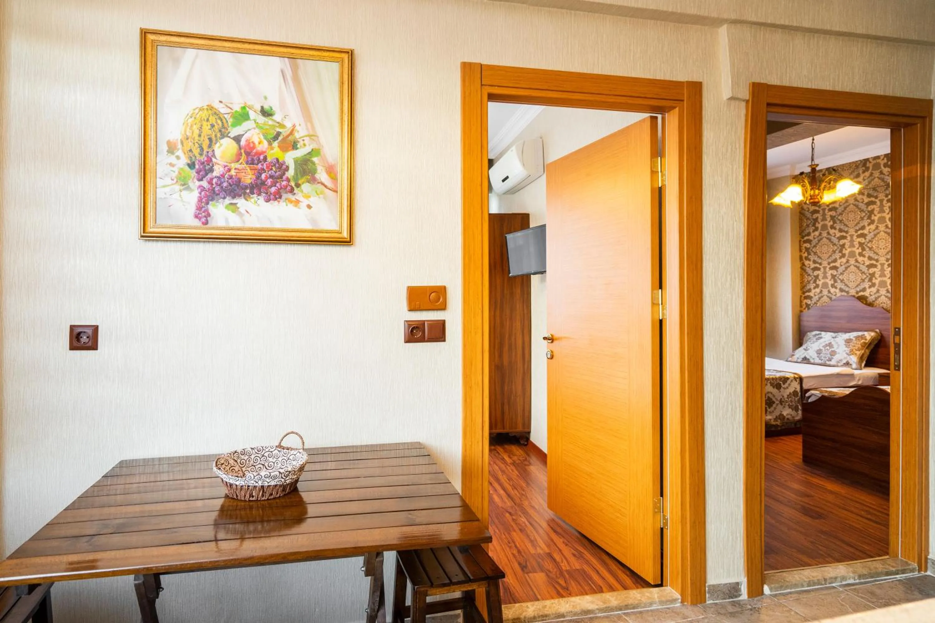 Living room, Bed in The First Ottoman Suites