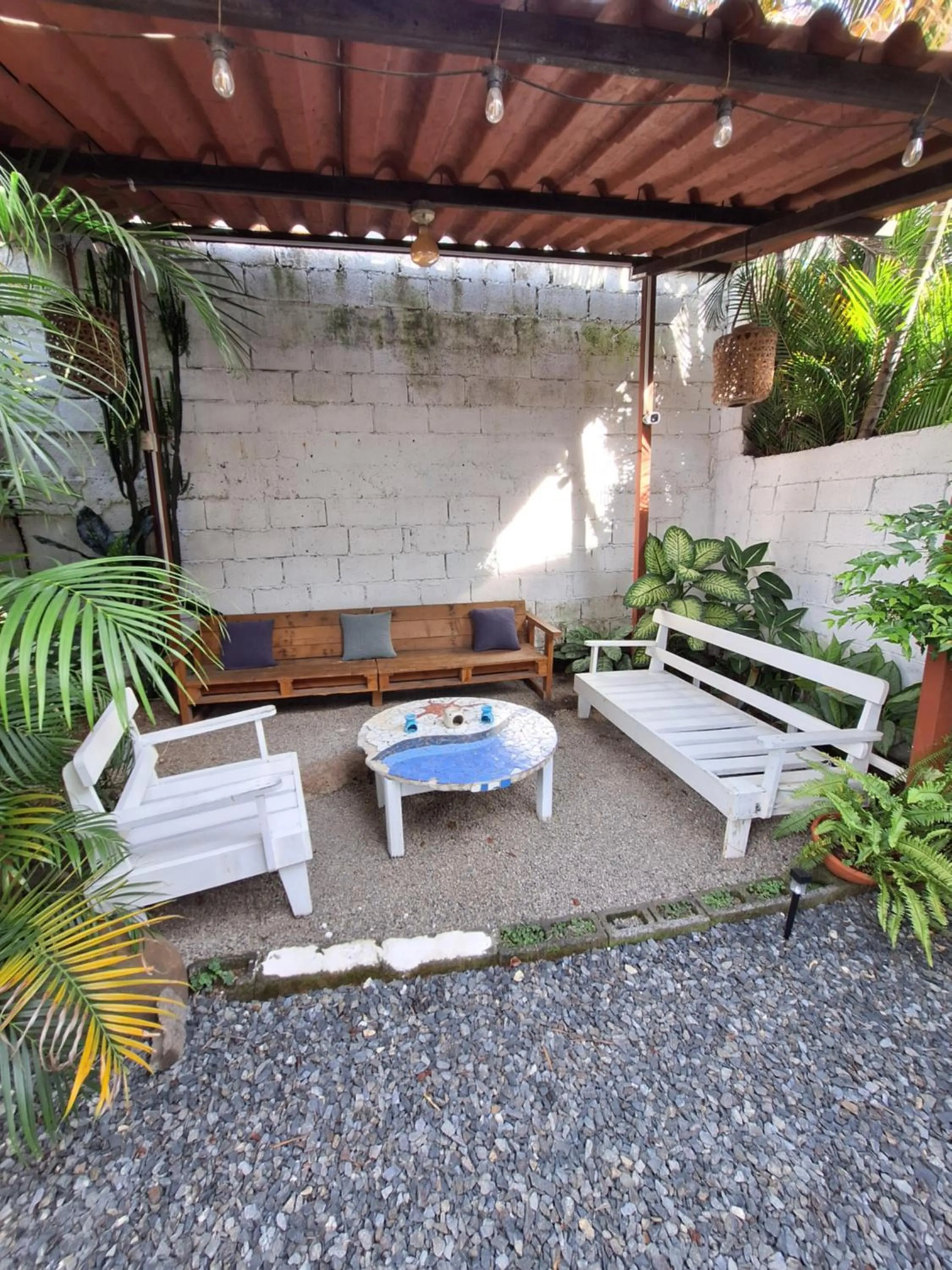 Patio in Hotel Cortez Azul