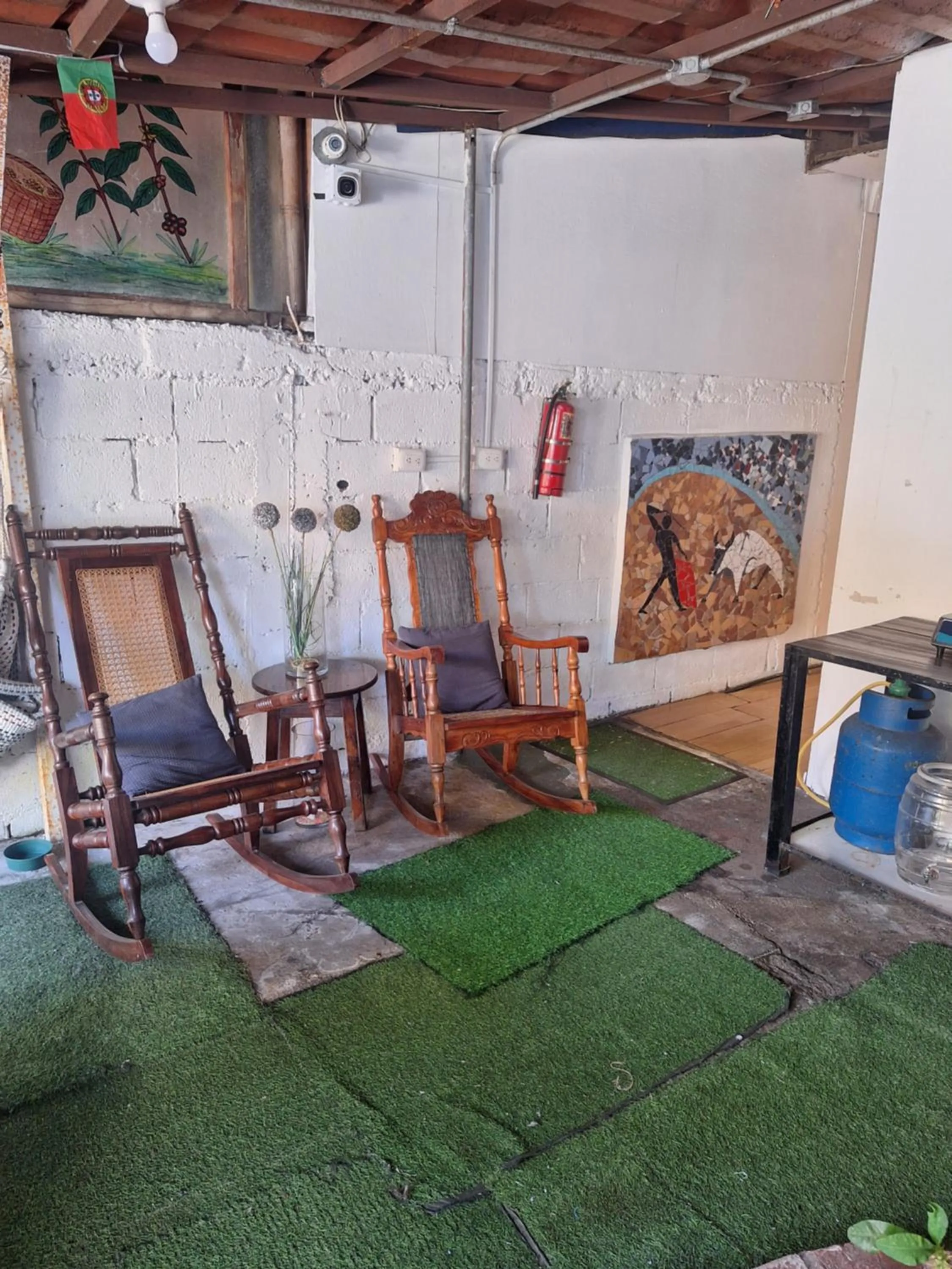 Patio in Hotel Cortez Azul