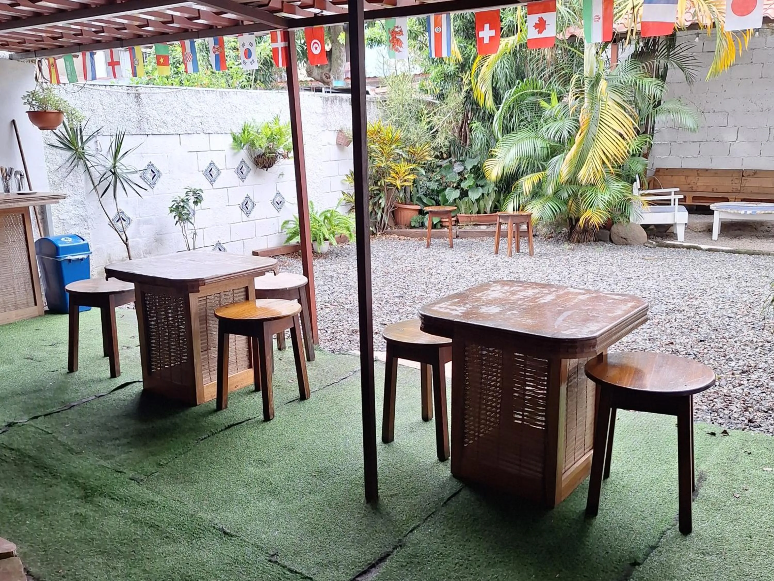 Patio in Hotel Cortez Azul