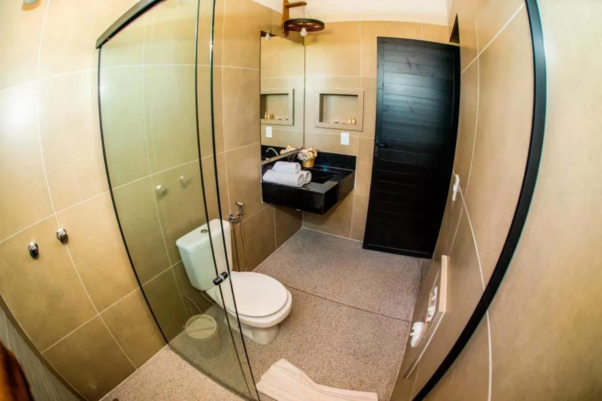 Bathroom, Bed in Terra Parque Eco Resort