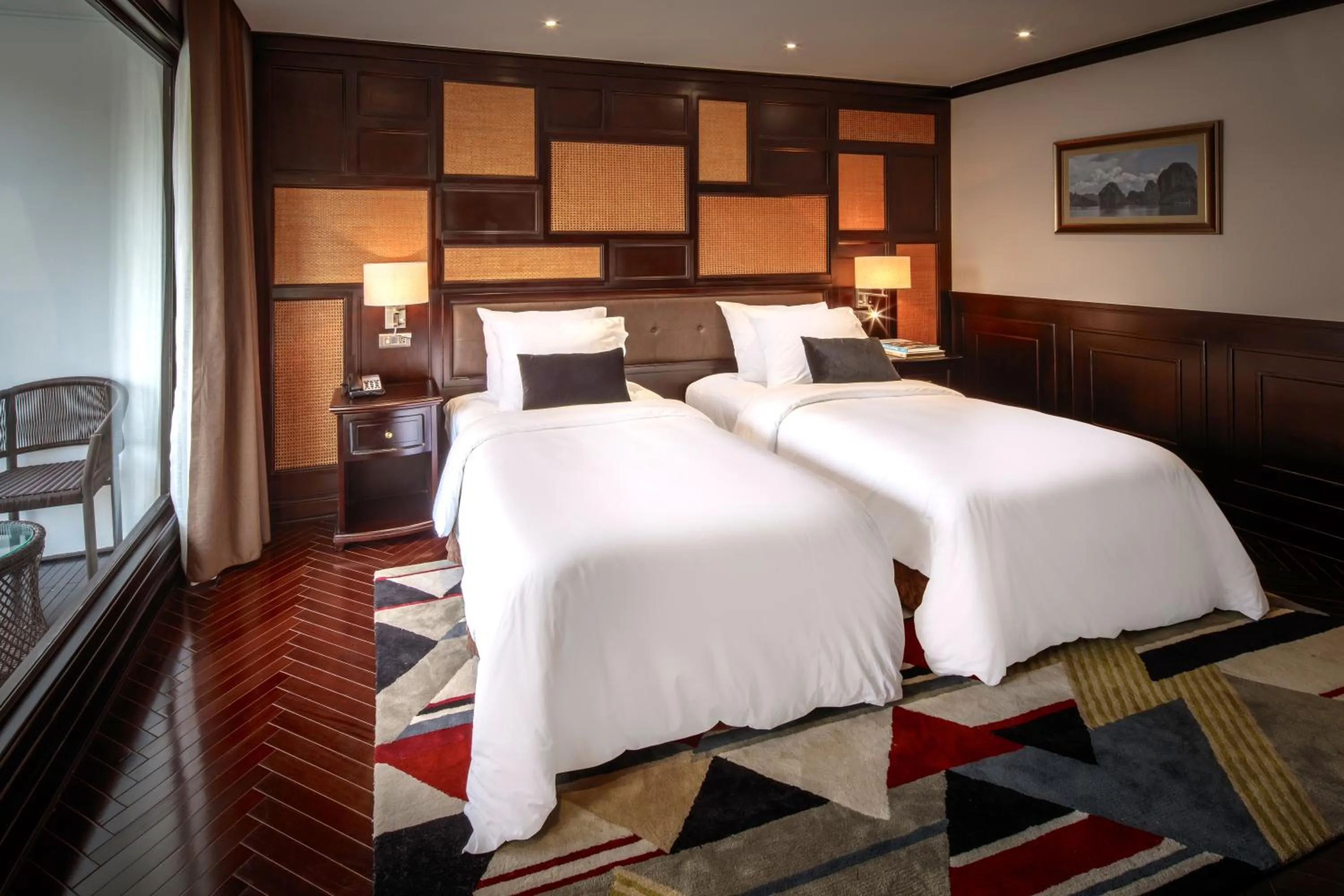 Photo of the whole room, Bed in Ambassador Cruise Halong Bay