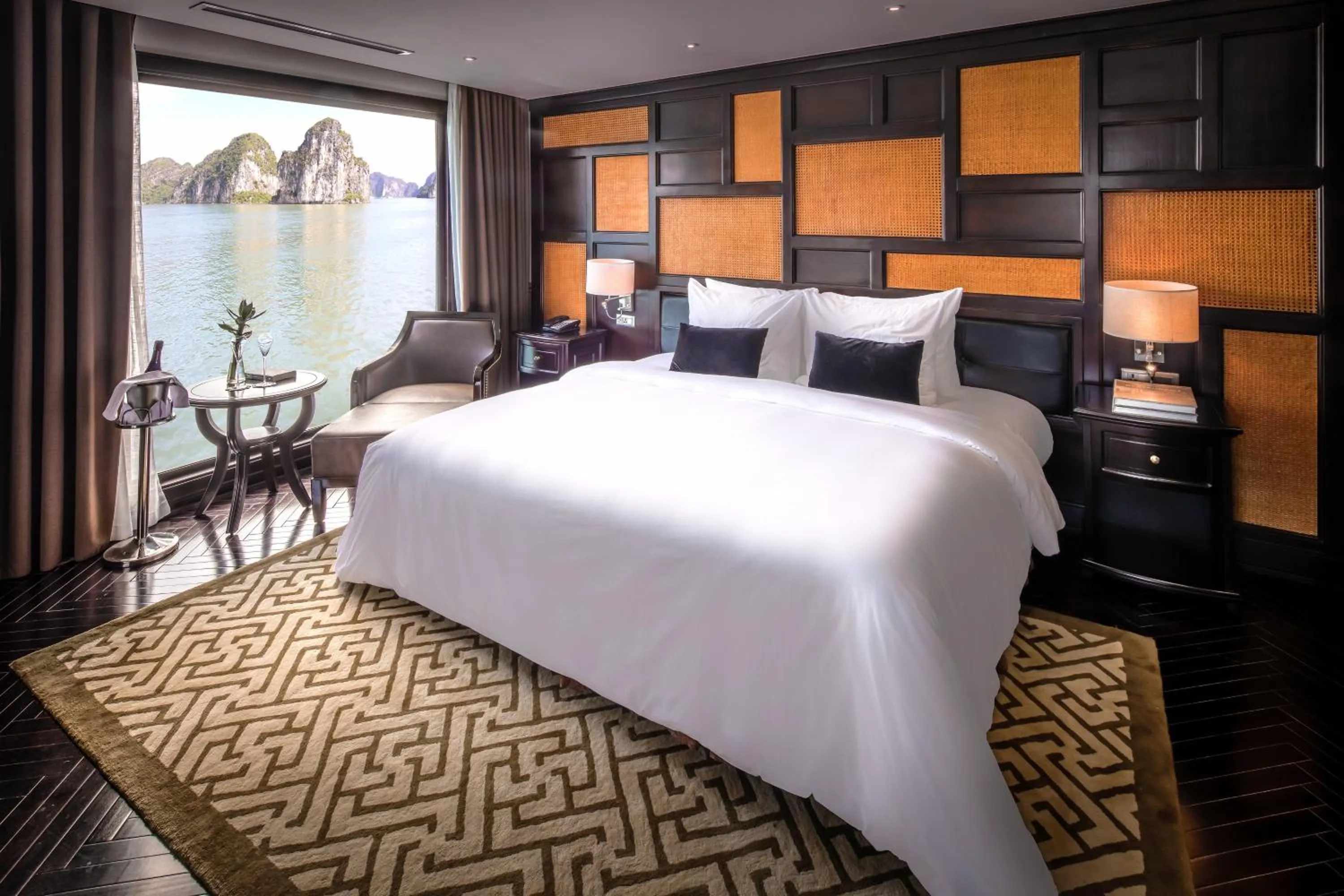 Photo of the whole room, Bed in Ambassador Cruise Halong Bay